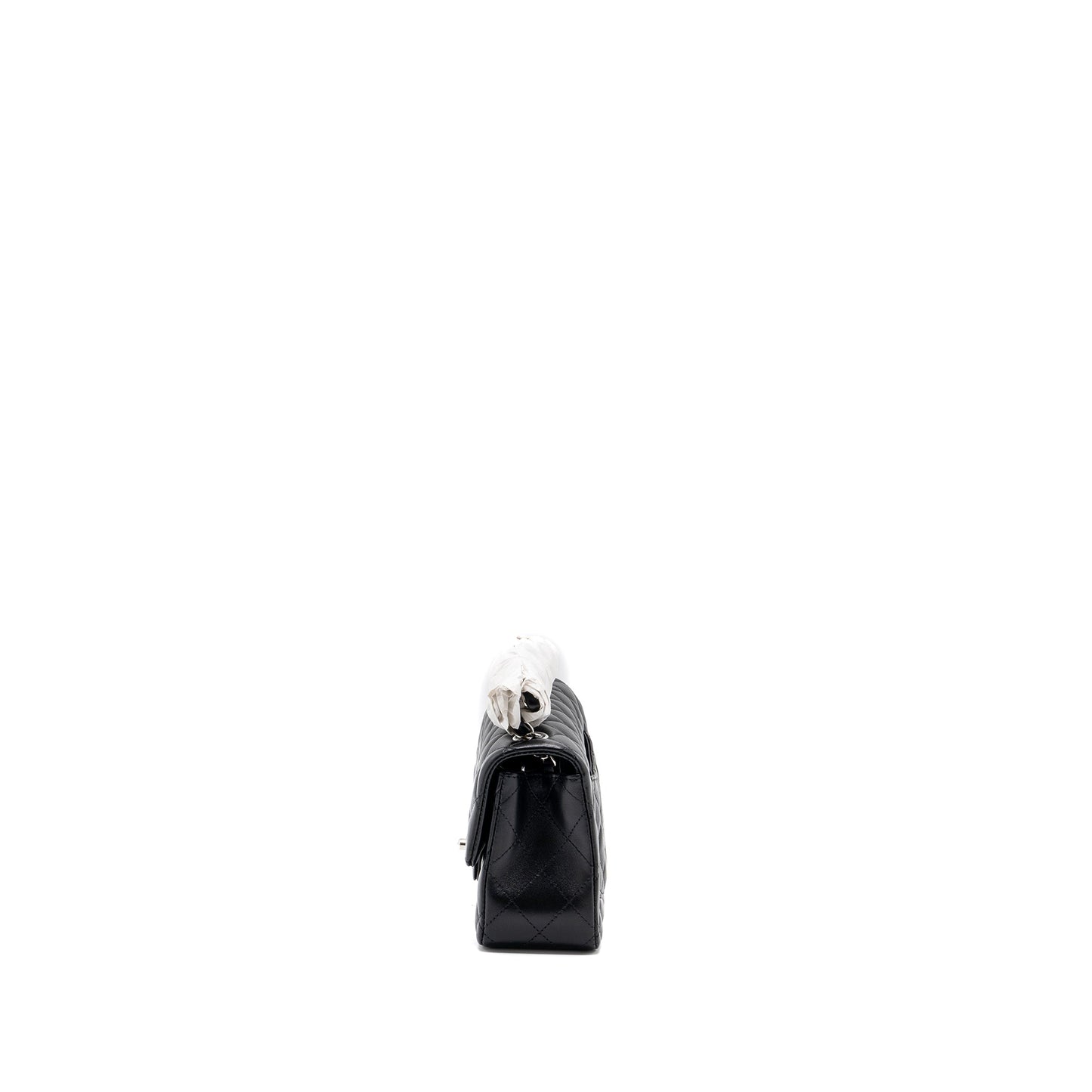 Chanel rectangular flap lambskin HW microchip Black Shoulder Bag