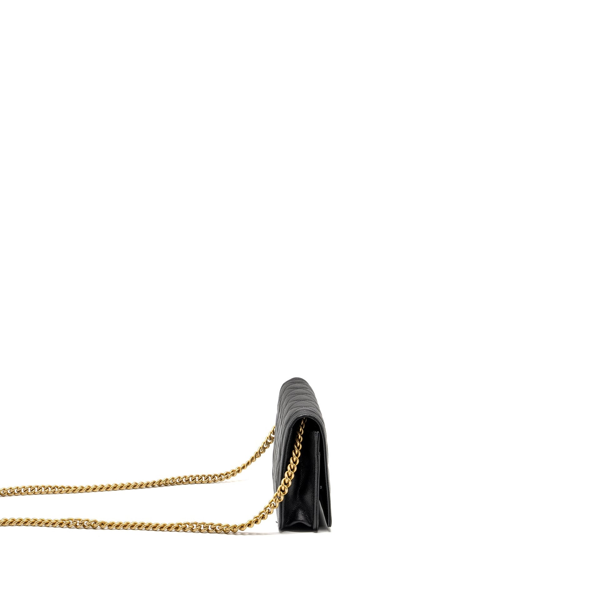 Chanel Boy on caviar GHW Microchip Black Wallet Case