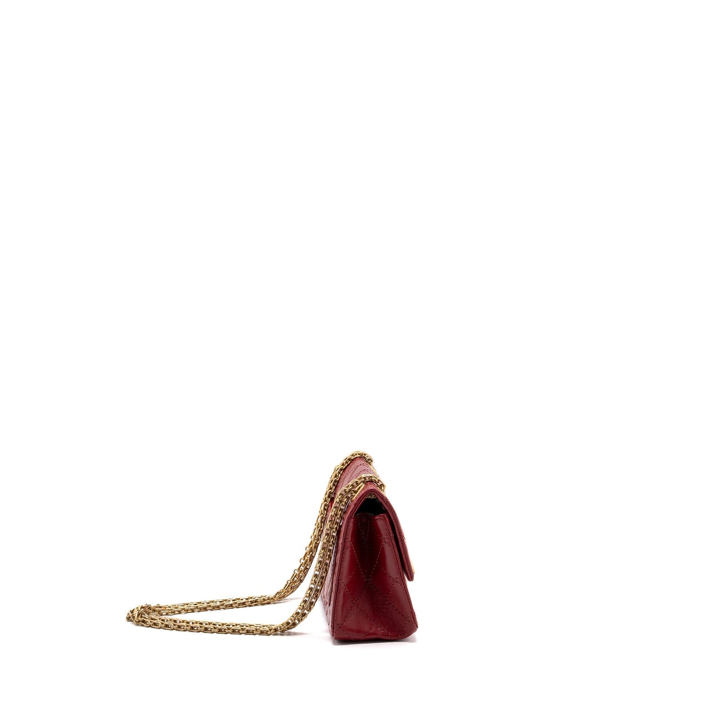 Chanel 2.55 reissue flap aged calfskin GHW Red Shoulder Bag