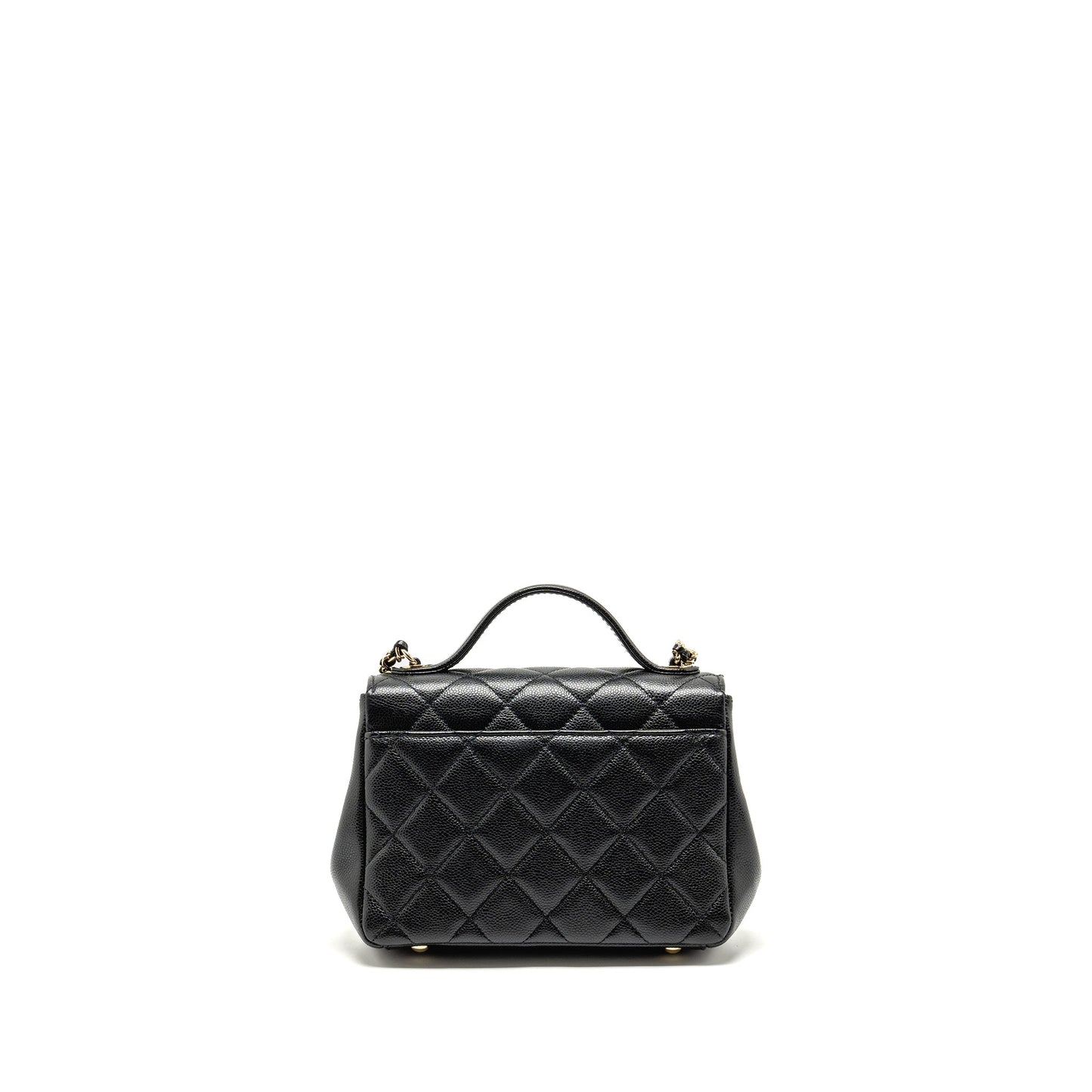 Chanel Business Affinity Caviar LGHW Black Small Handbag Lghw 1