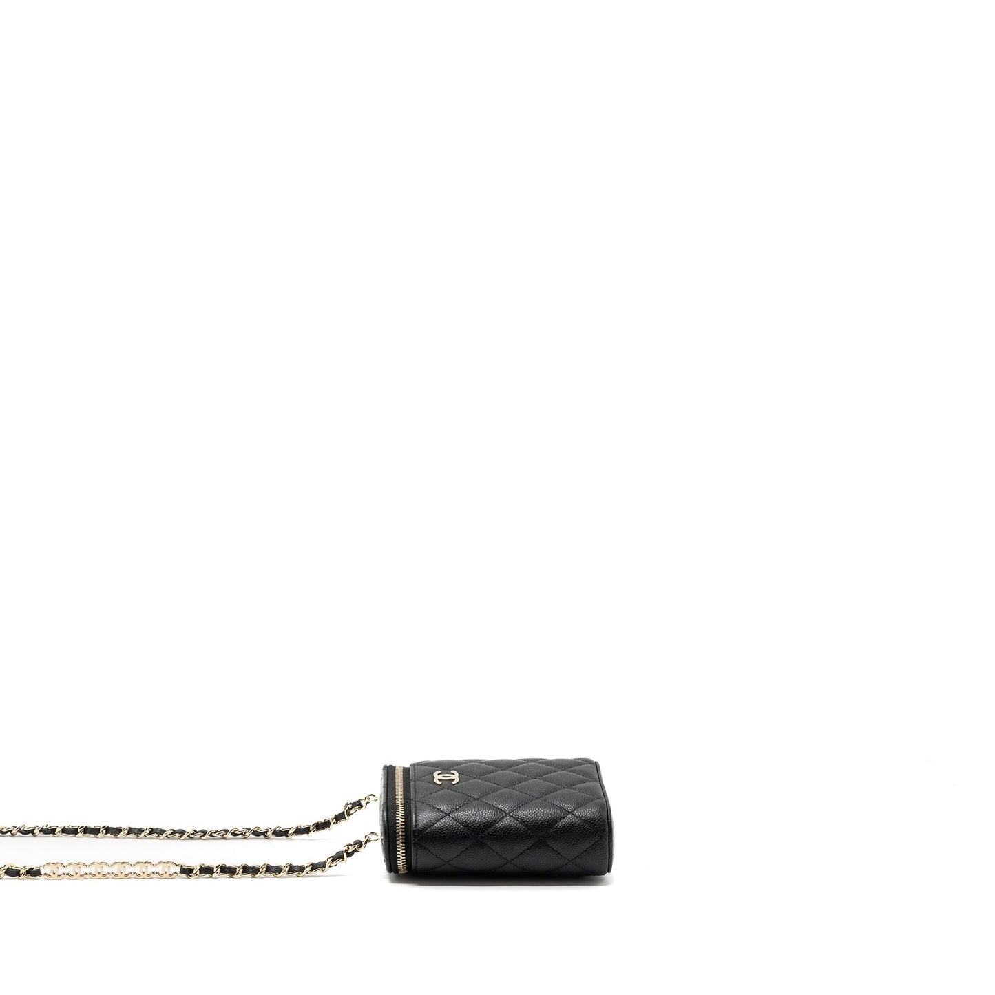 Chanel Vanity Detailed Caviar LGHW Black Handbag