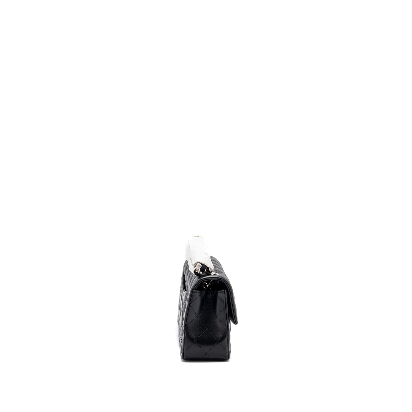 Chanel rectangular flap lambskin HW microchip Black Shoulder Bag