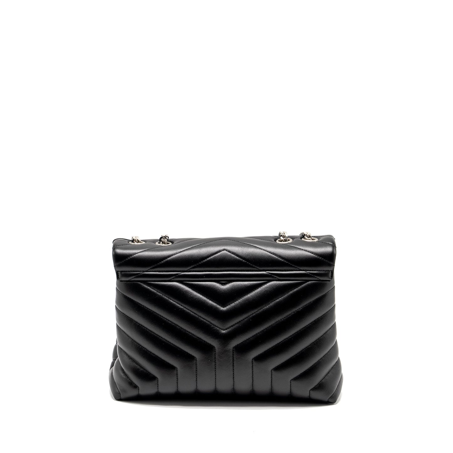 YSL Saint Laurent Loulou Purse Calfskin Shoulder Bag Black Mini