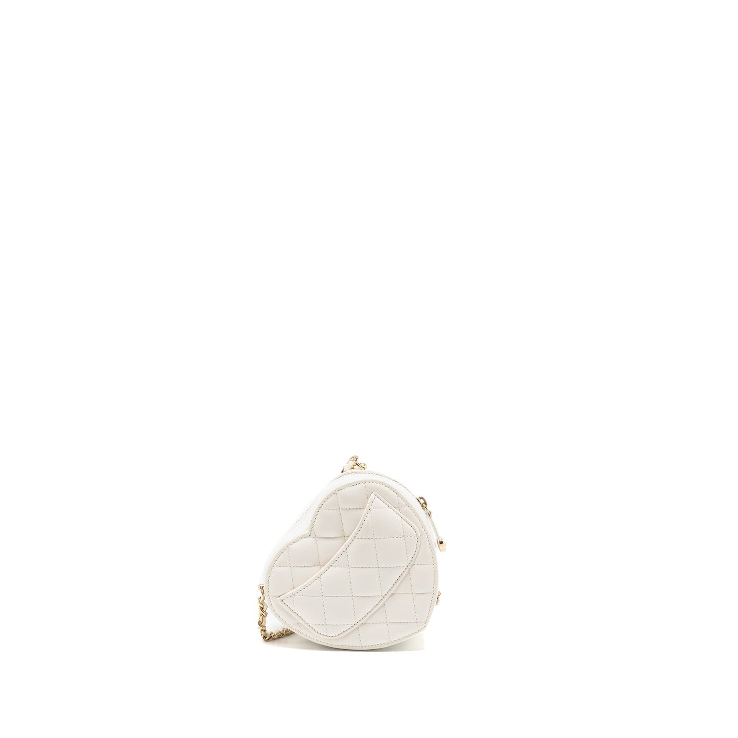 Chanel Heart Lambskin LGHW White Small Handbag Lghw 2