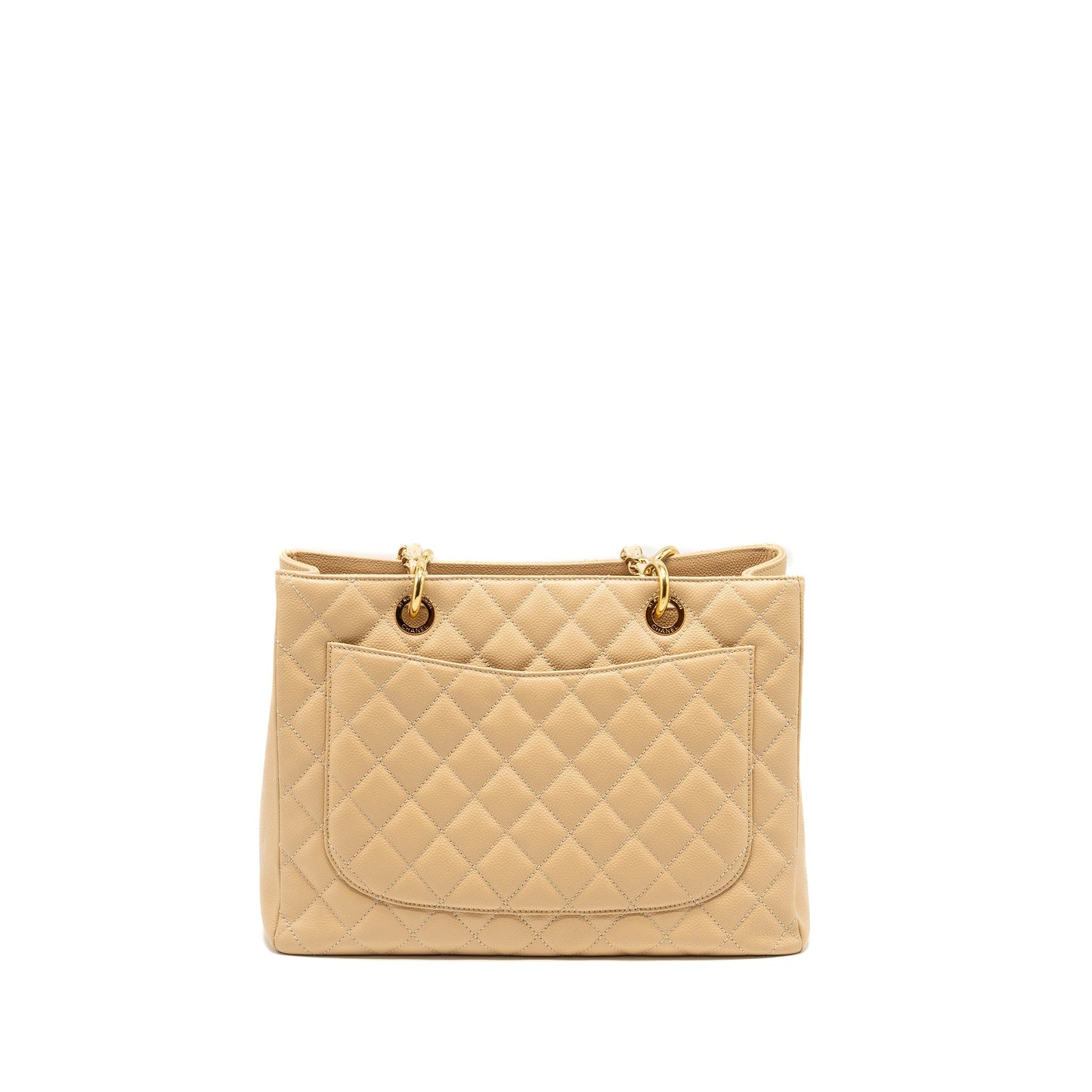 Chanel Grand Shopping Caviar GHW Beige Tote Bag Beige Ghw