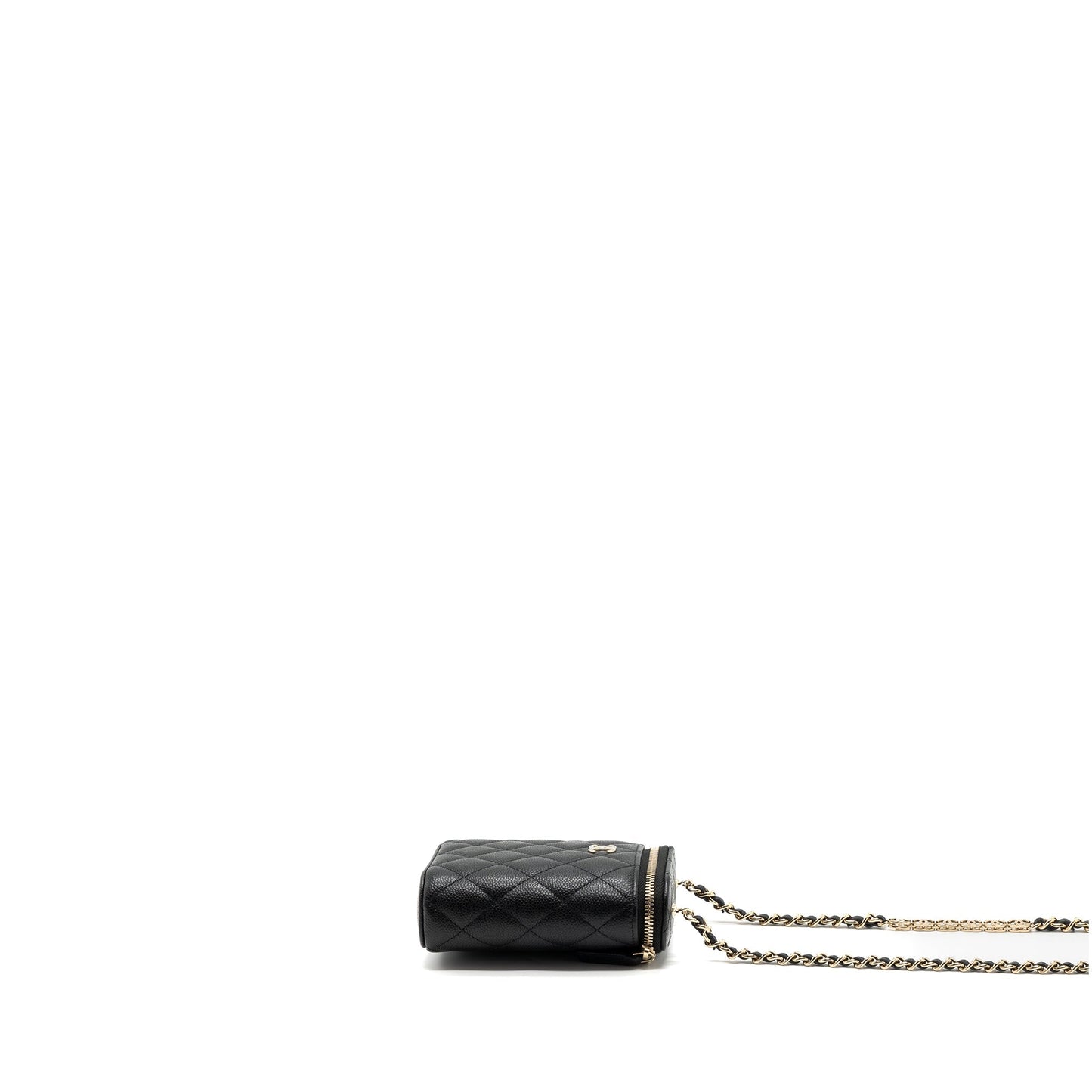 Chanel Vanity Detailed Caviar LGHW Black Handbag