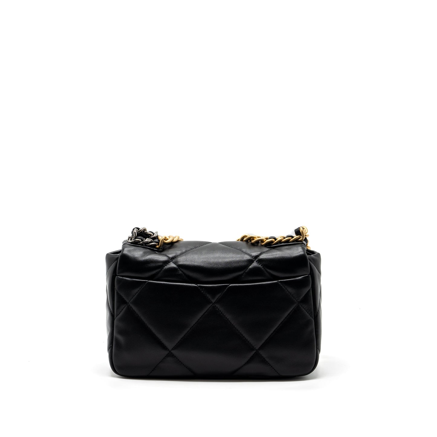 Chanel 19 Lambskin Hardware Microchip Multicolour Black Small Handbag Microchip 3