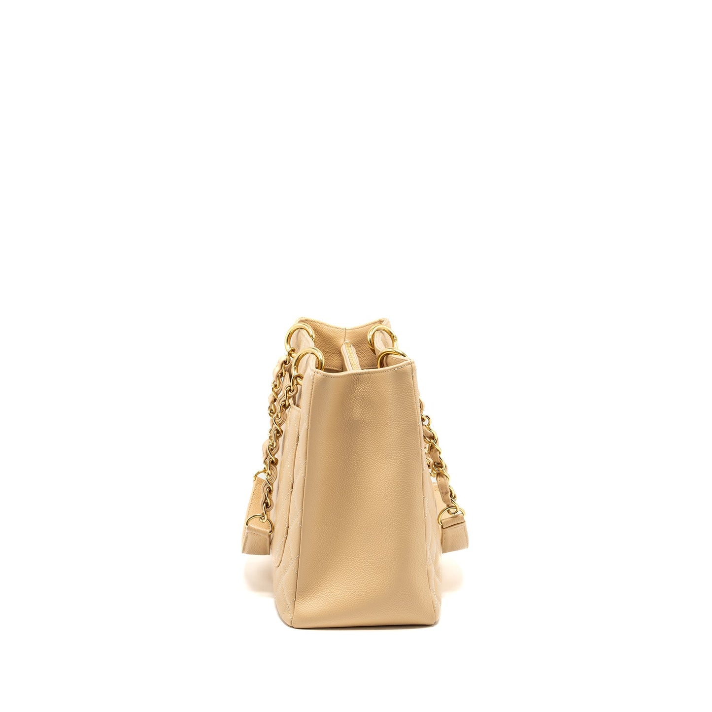 Chanel Grand Shopping Caviar GHW Beige Tote Bag Beige Ghw