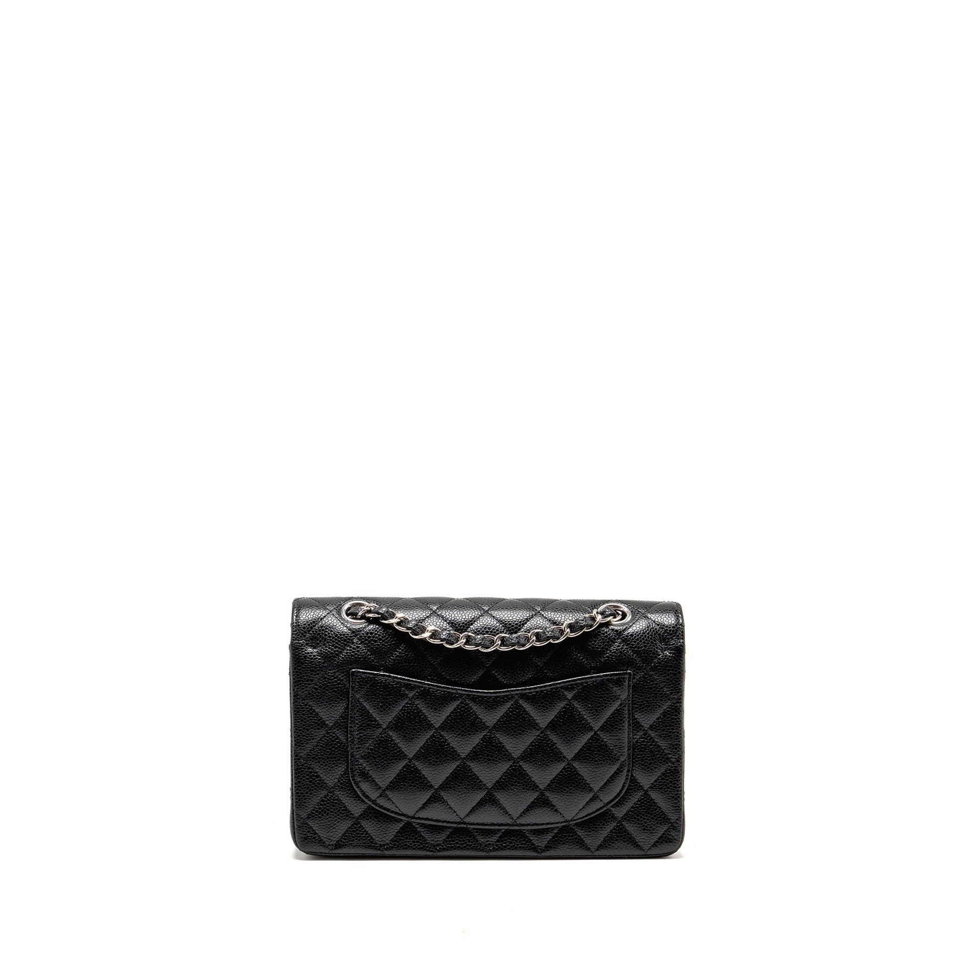 Chanel Classic Double Flap Caviar SHW Black Small Shoulder Bag Shw 3