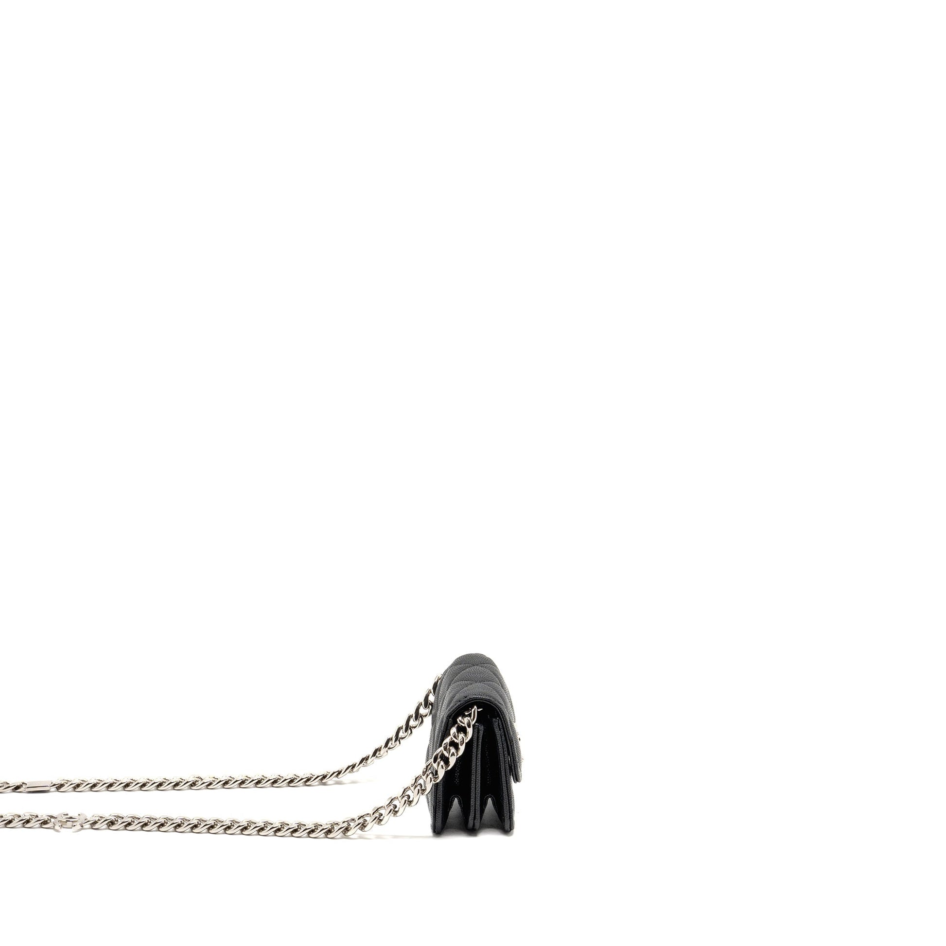 Chanel 22s Caviar SHW Black Clutch Bag
