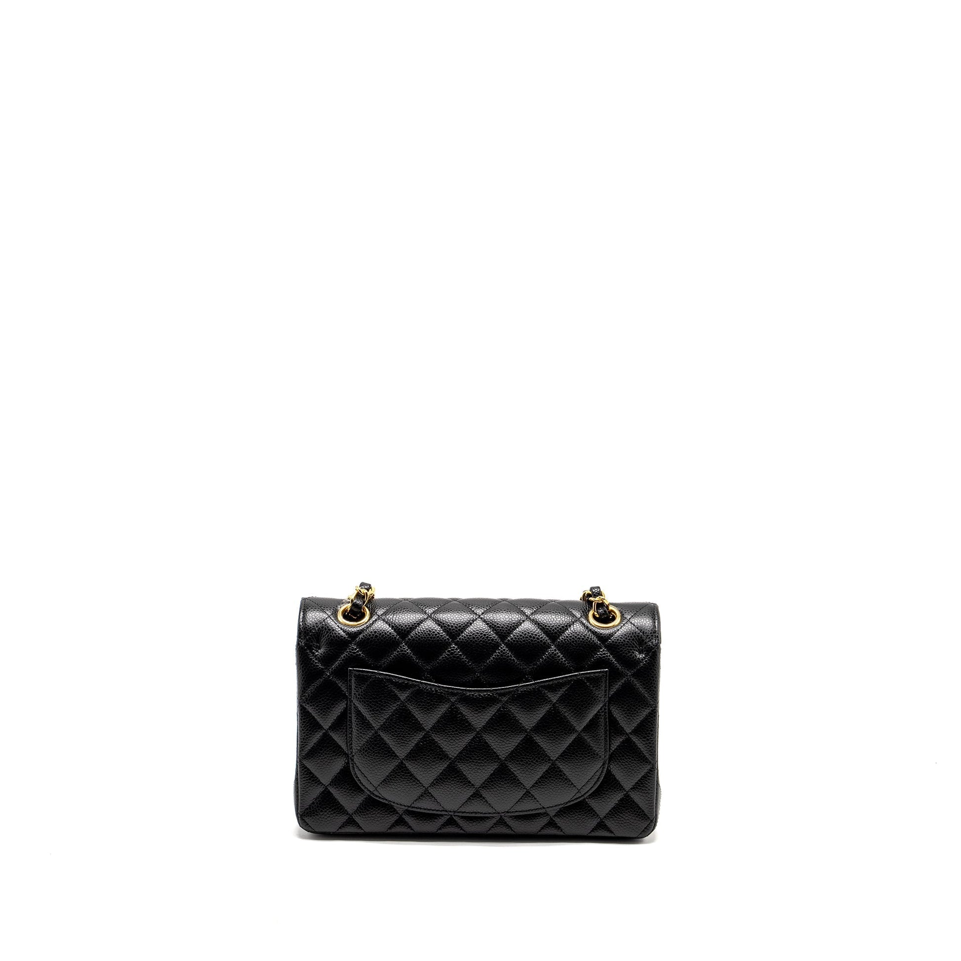 Chanel Classic Double Flap Caviar GHW Black Small Shoulder Bag Caviar Ghw