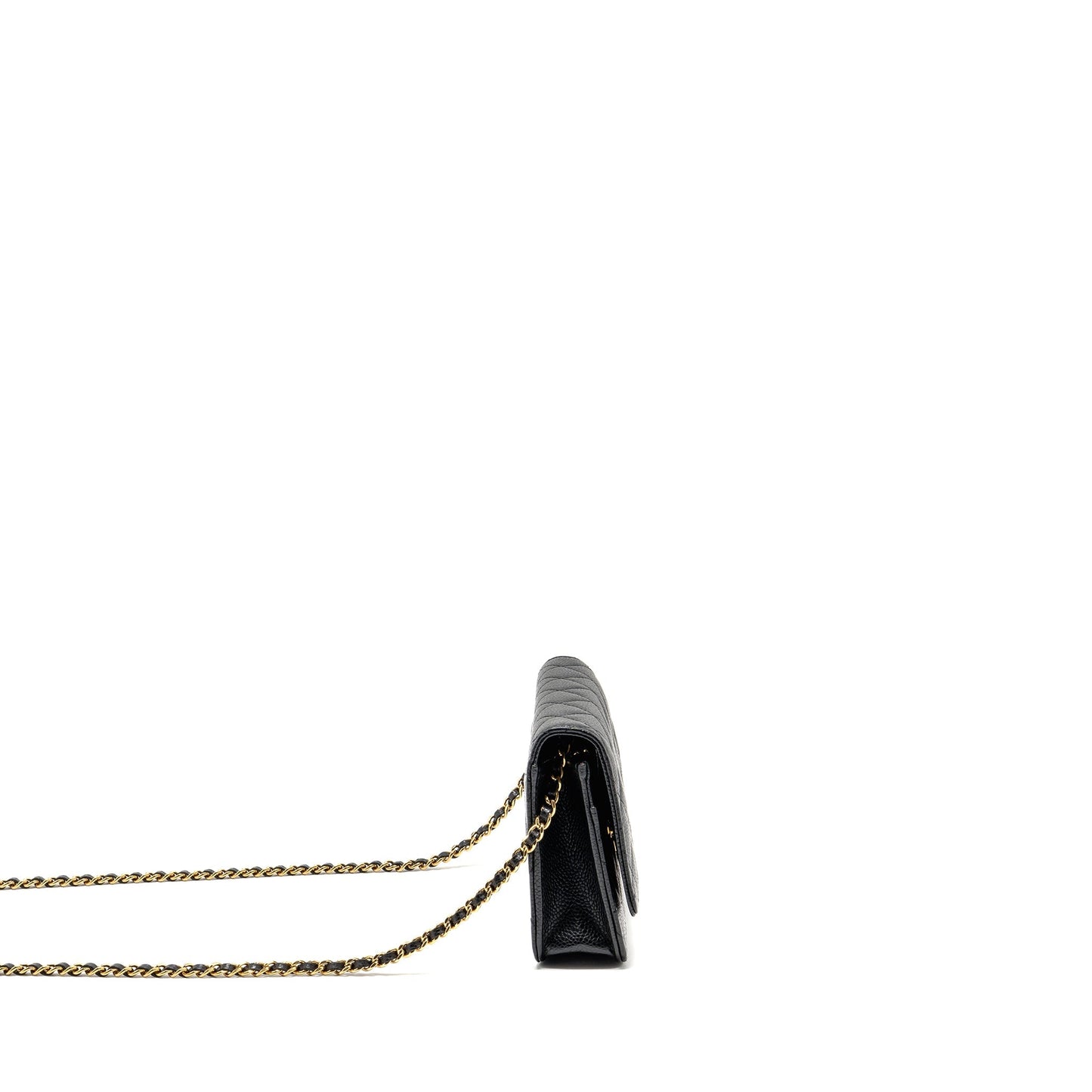 Chanel Classic On Caviar GHW microchip Black Wallet Case Ghwmicrochip 5