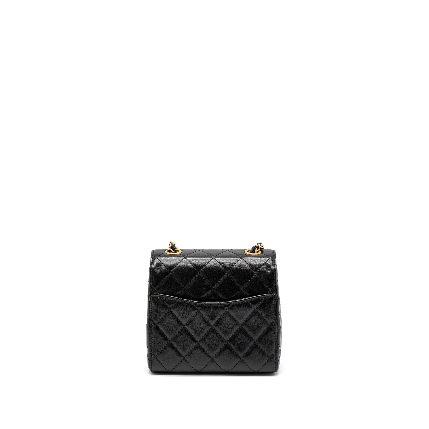 Chanel 22K Retro New Classic Square Flap Black Shoulder Bag