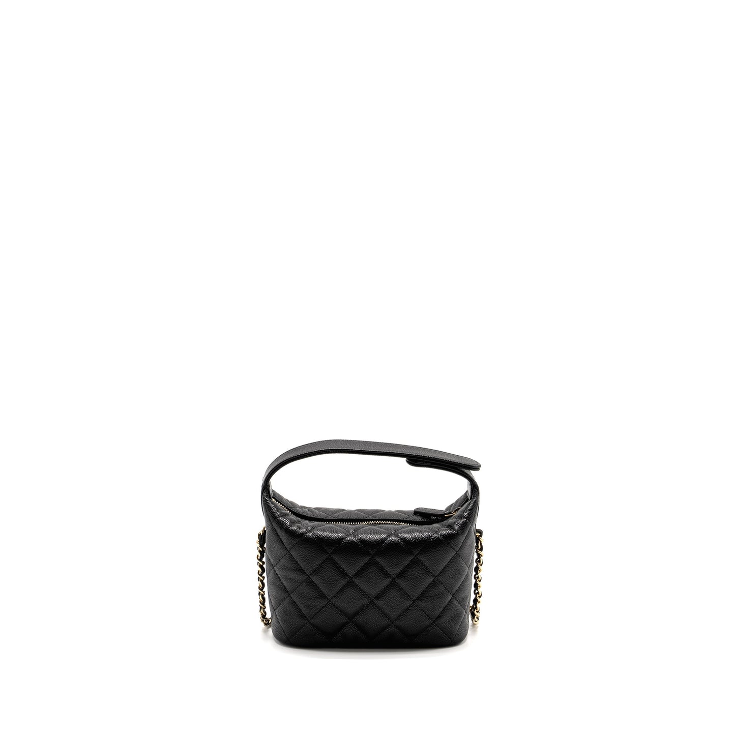 Chanel 25c Quilted Hobo Caviar GHW microchip Black Shoulder Bag