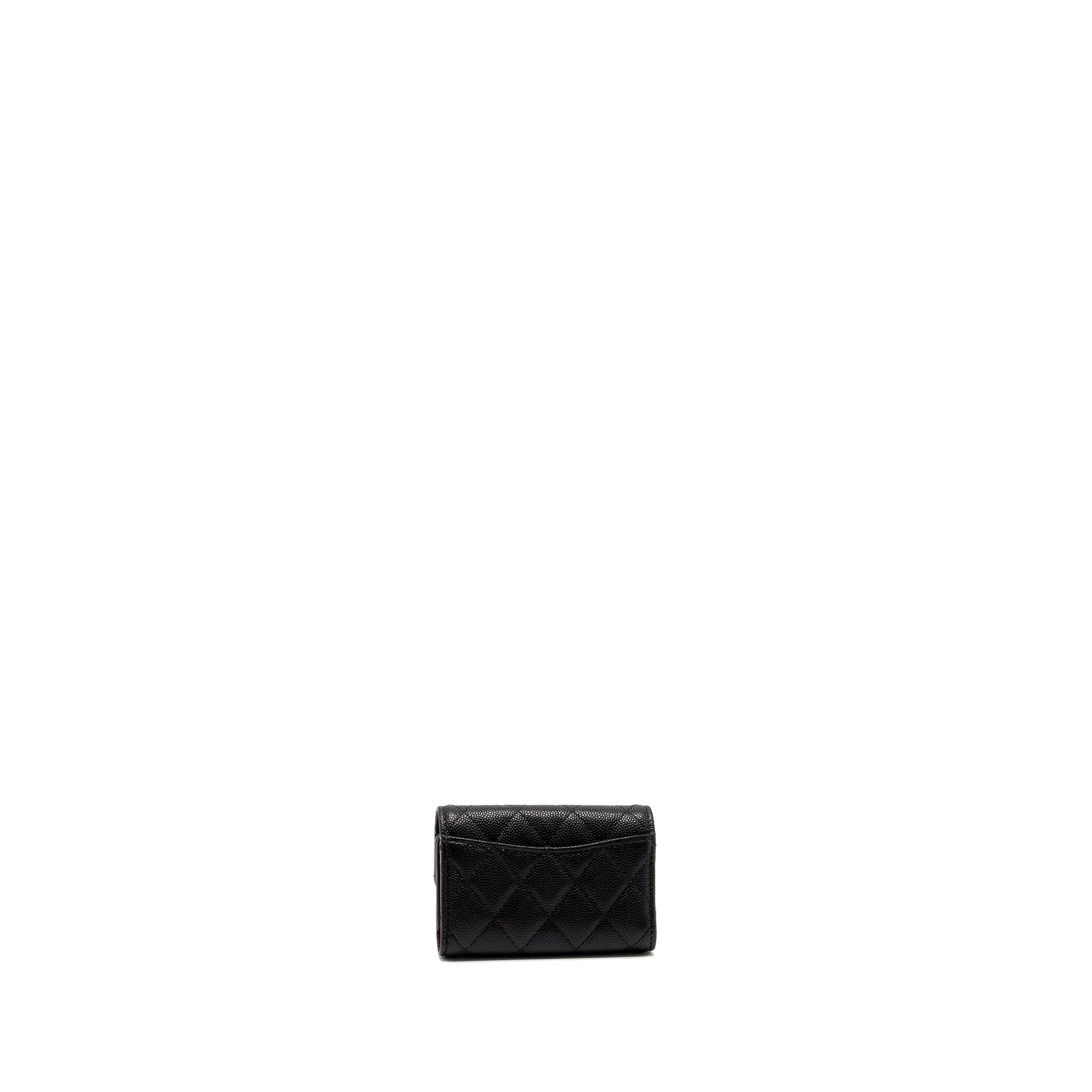 Chanel Classic Flap Holder Caviar LGHW Black Handbag