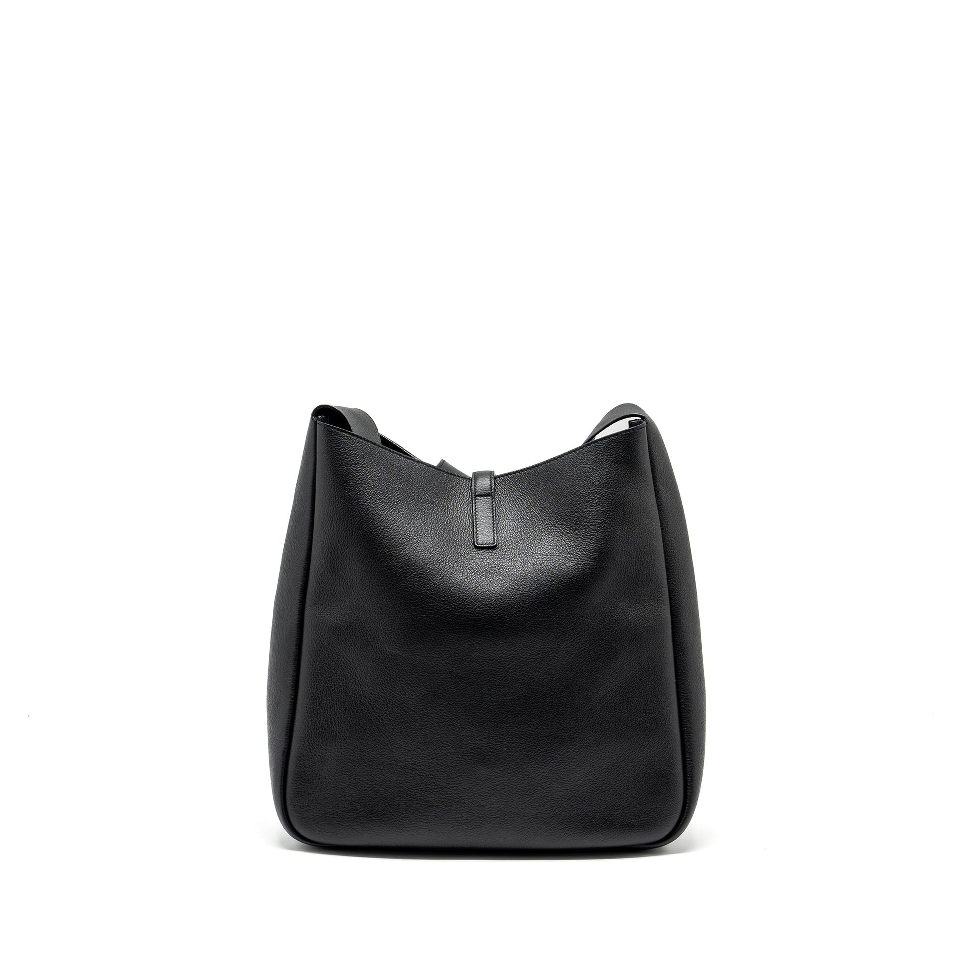 YSL Saint Laurent Le Supple Smooth Calfskin Travel Bag Black Large
