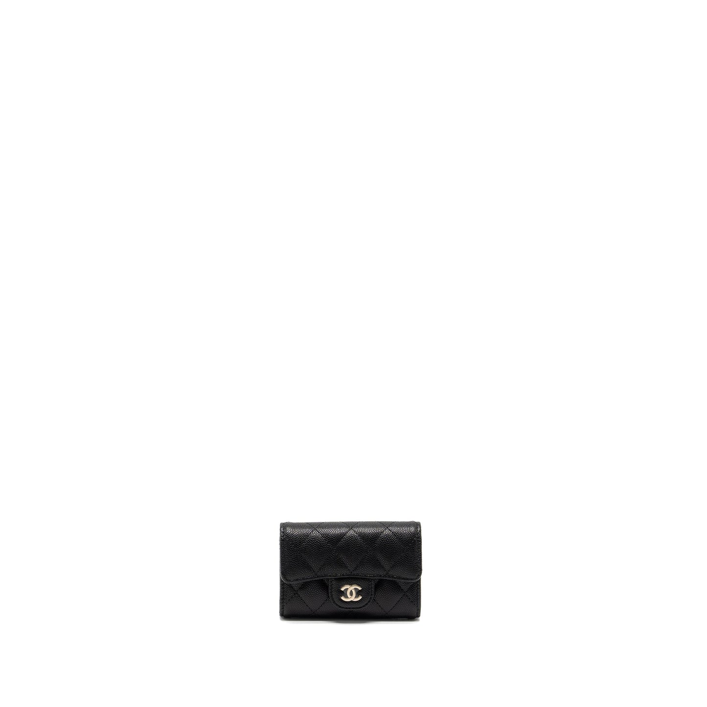 Chanel Classic Flap Holder Caviar LGHW Black Handbag