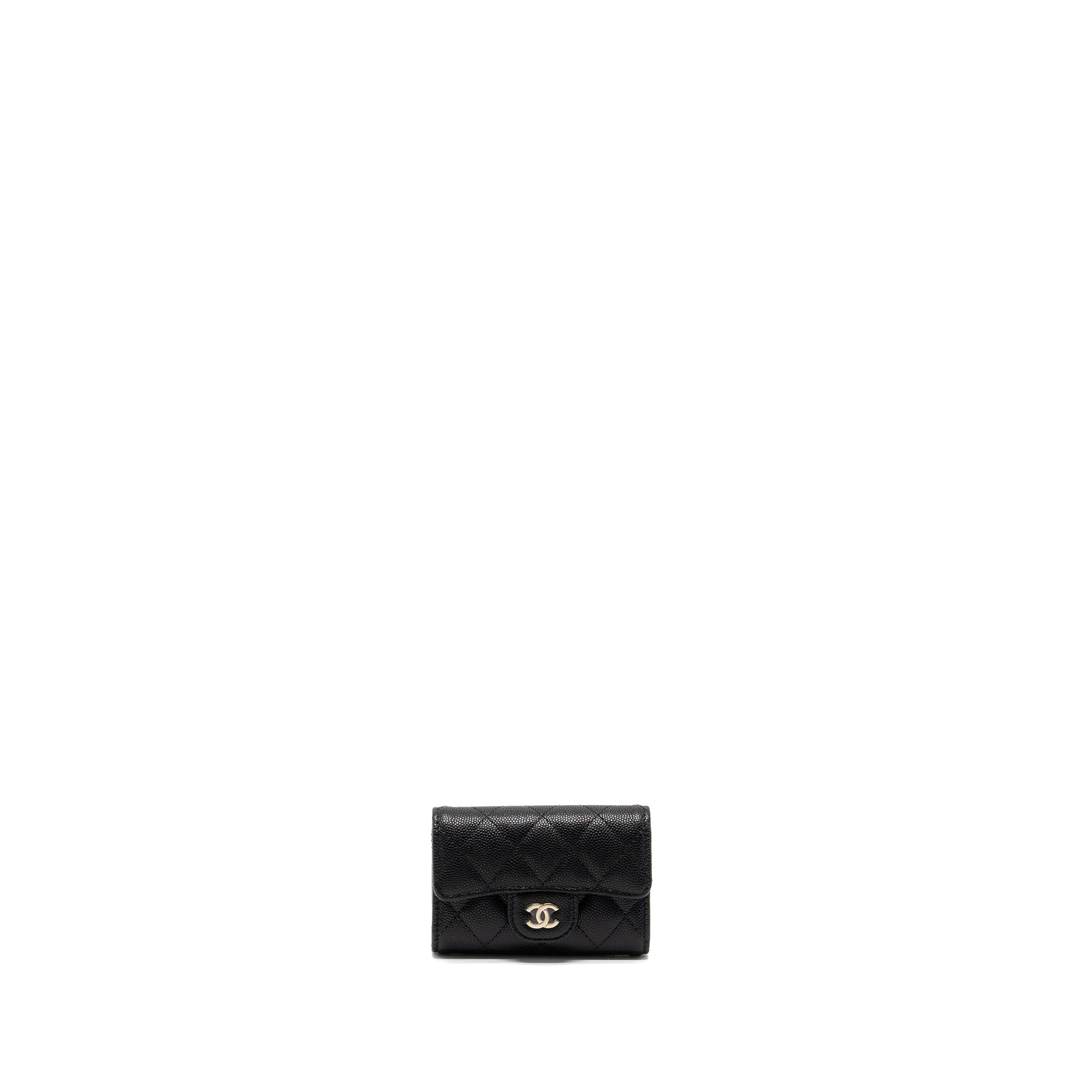 Chanel Classic Flap Holder Caviar LGHW Black Handbag