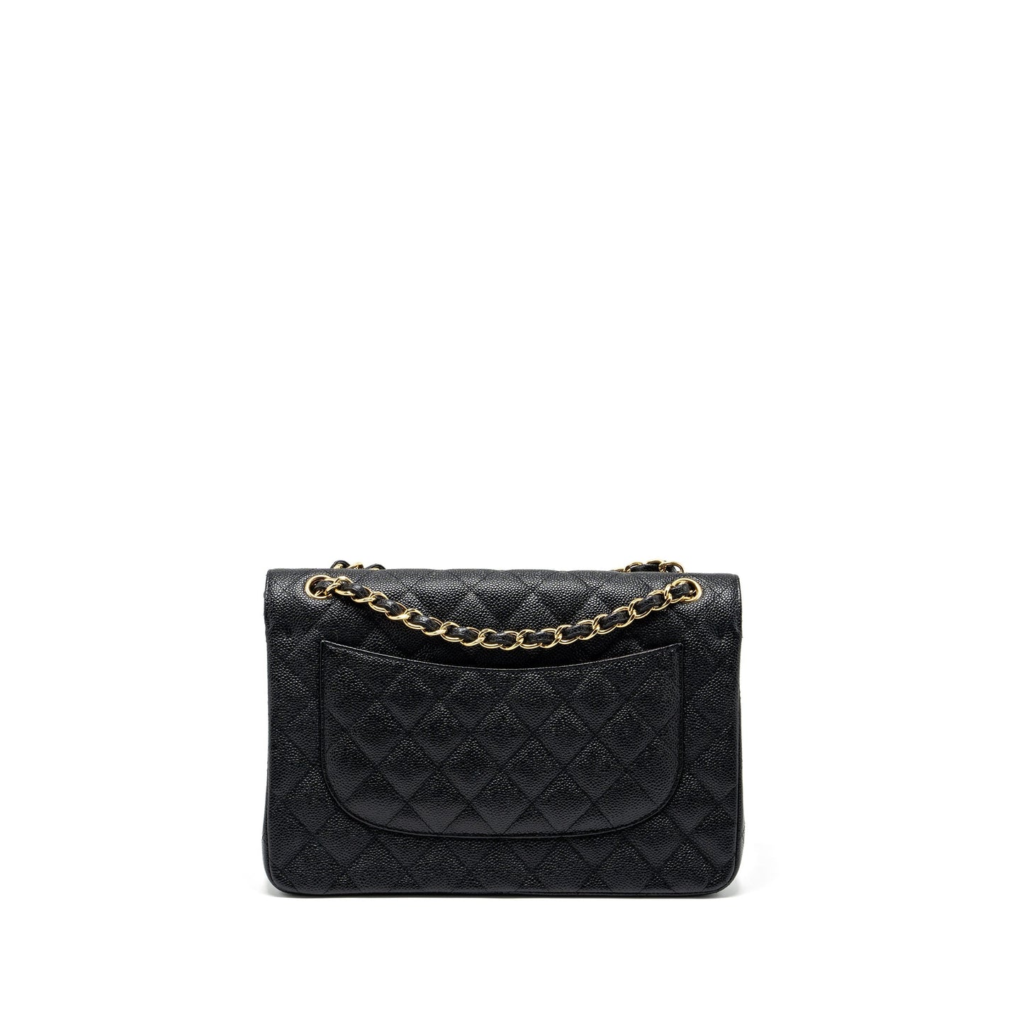 Chanel Classic jumbo double flap caviar GHW Black Shoulder Bag 5