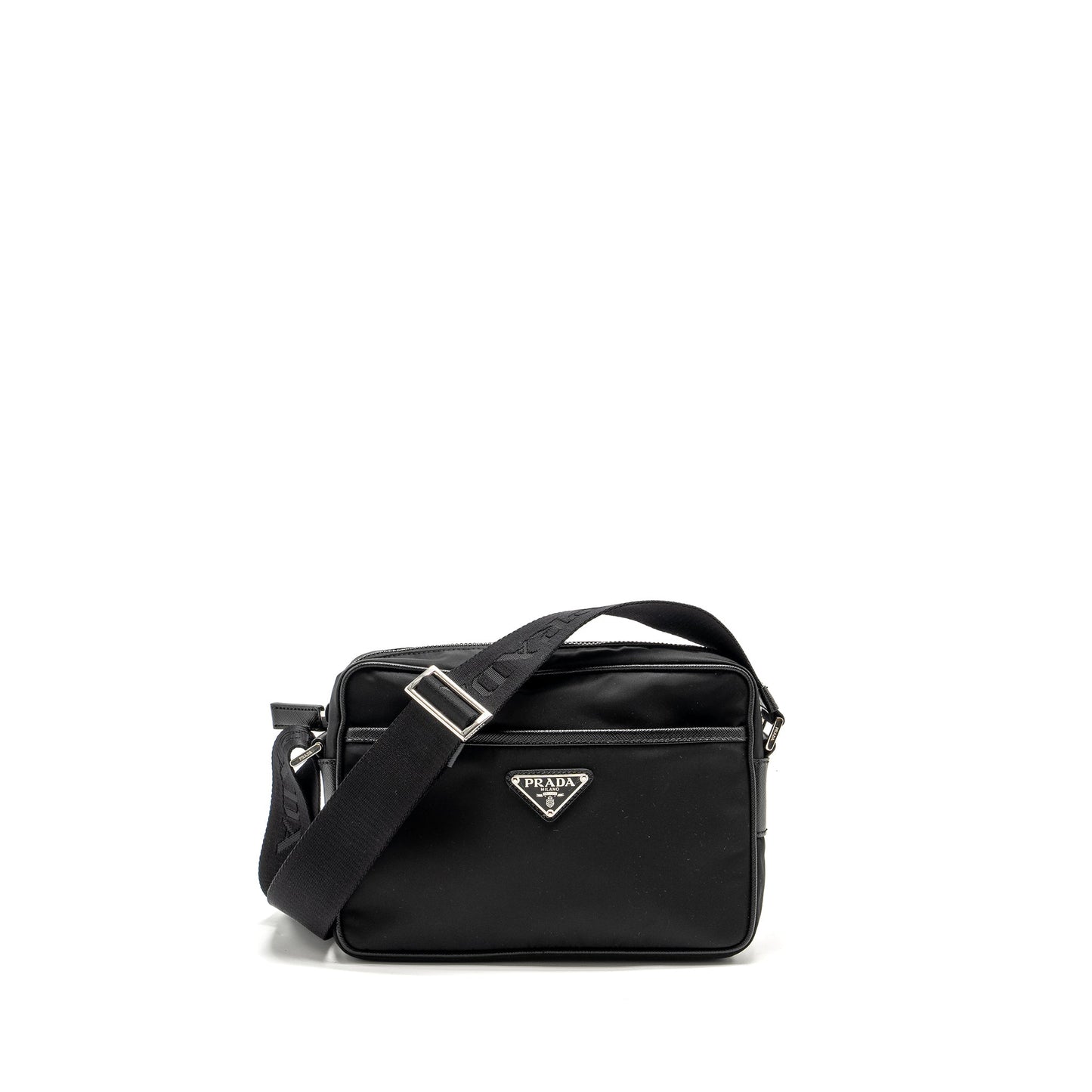 Prada Re Purse Handbag Nylon Black Travel Bag