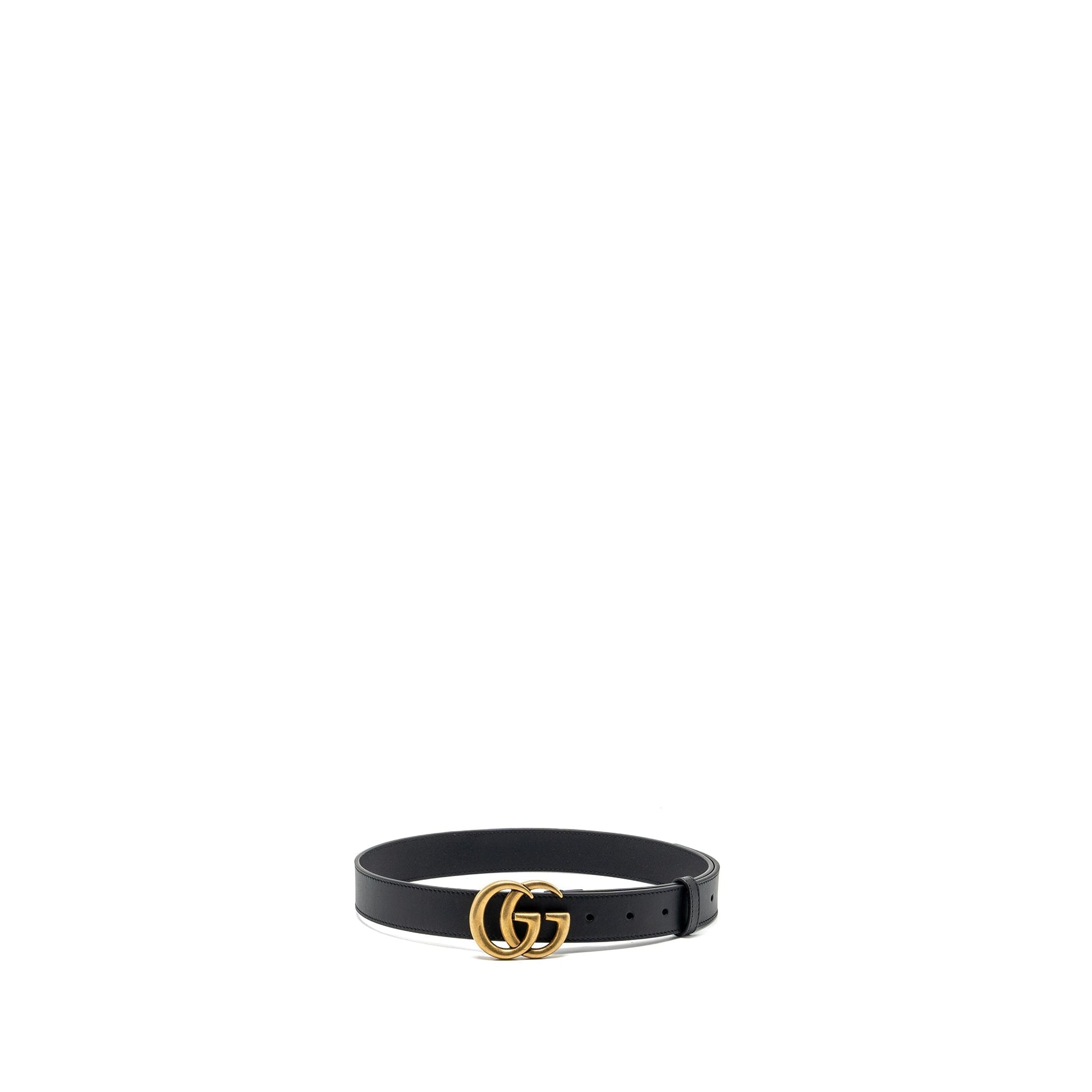 Gucci Size Marmont Thin Belt Handbag Black Accessory