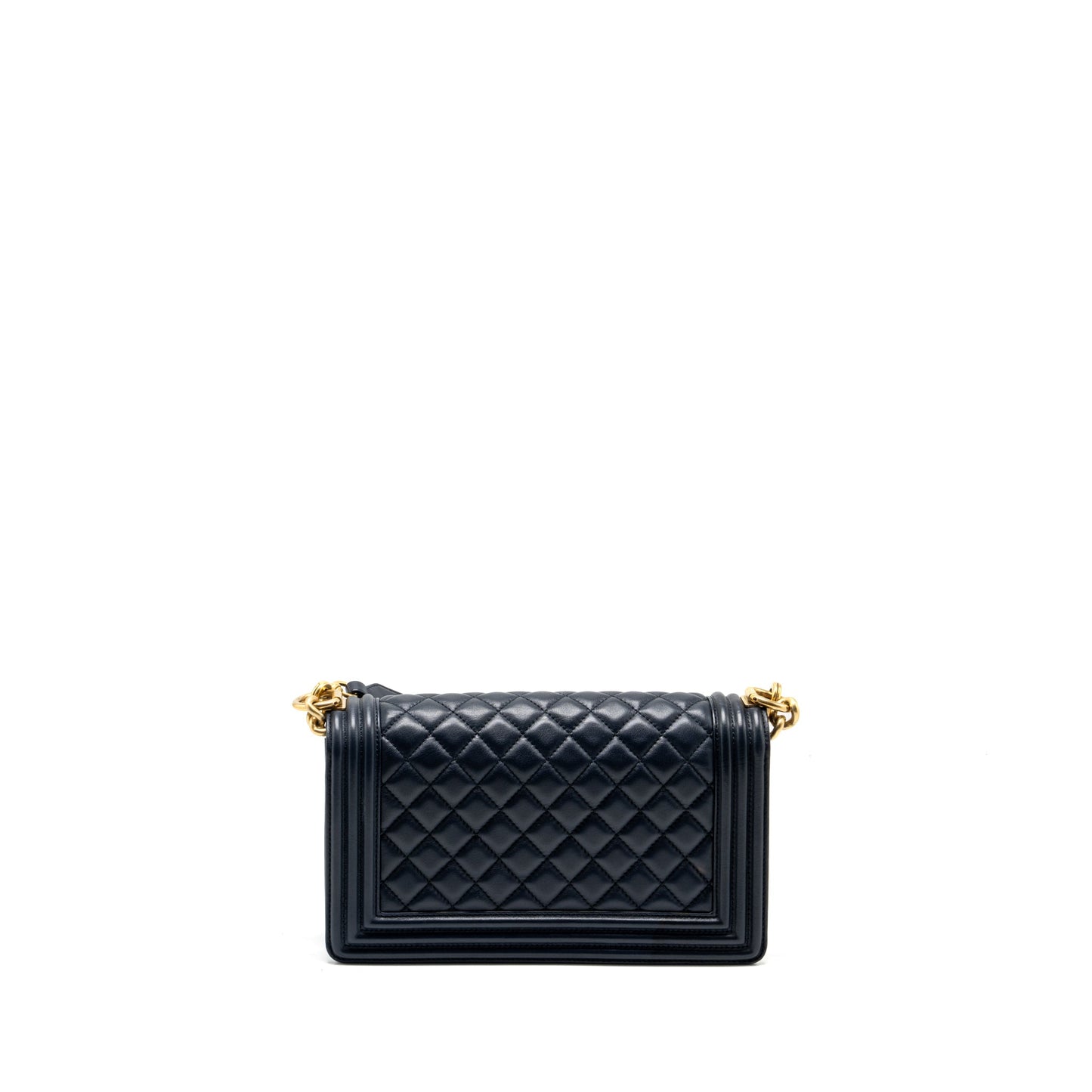 Chanel 20B boy top handle Calfskin navy Handbag