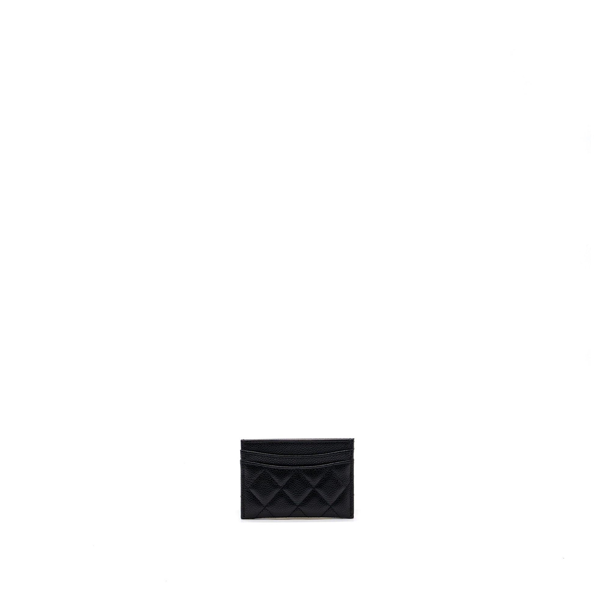 Chanel Classic Card Holder Caviar GHW microchip Black Wallet Case Microchip 3