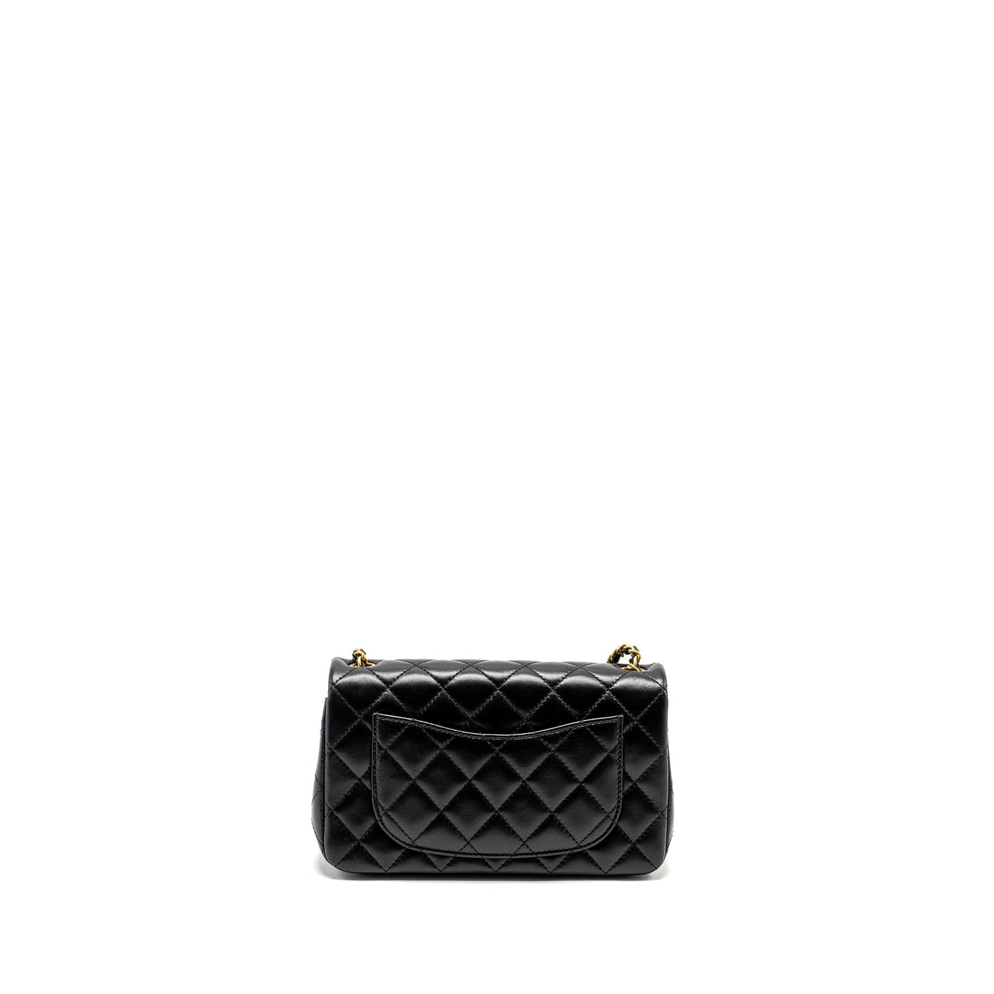 Chanel 24K Pearl Crush Rectangular Flap Shiny Black Shoulder Bag Microchip 1