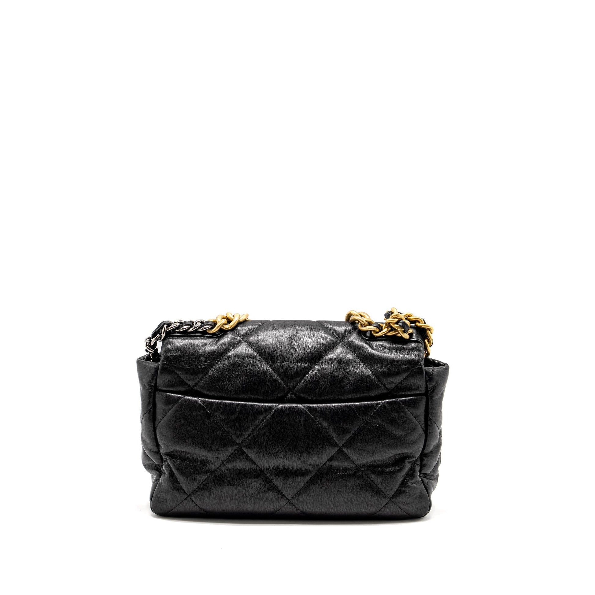 Chanel 19 goatskin Hardware Multicolour Black Handbag 6