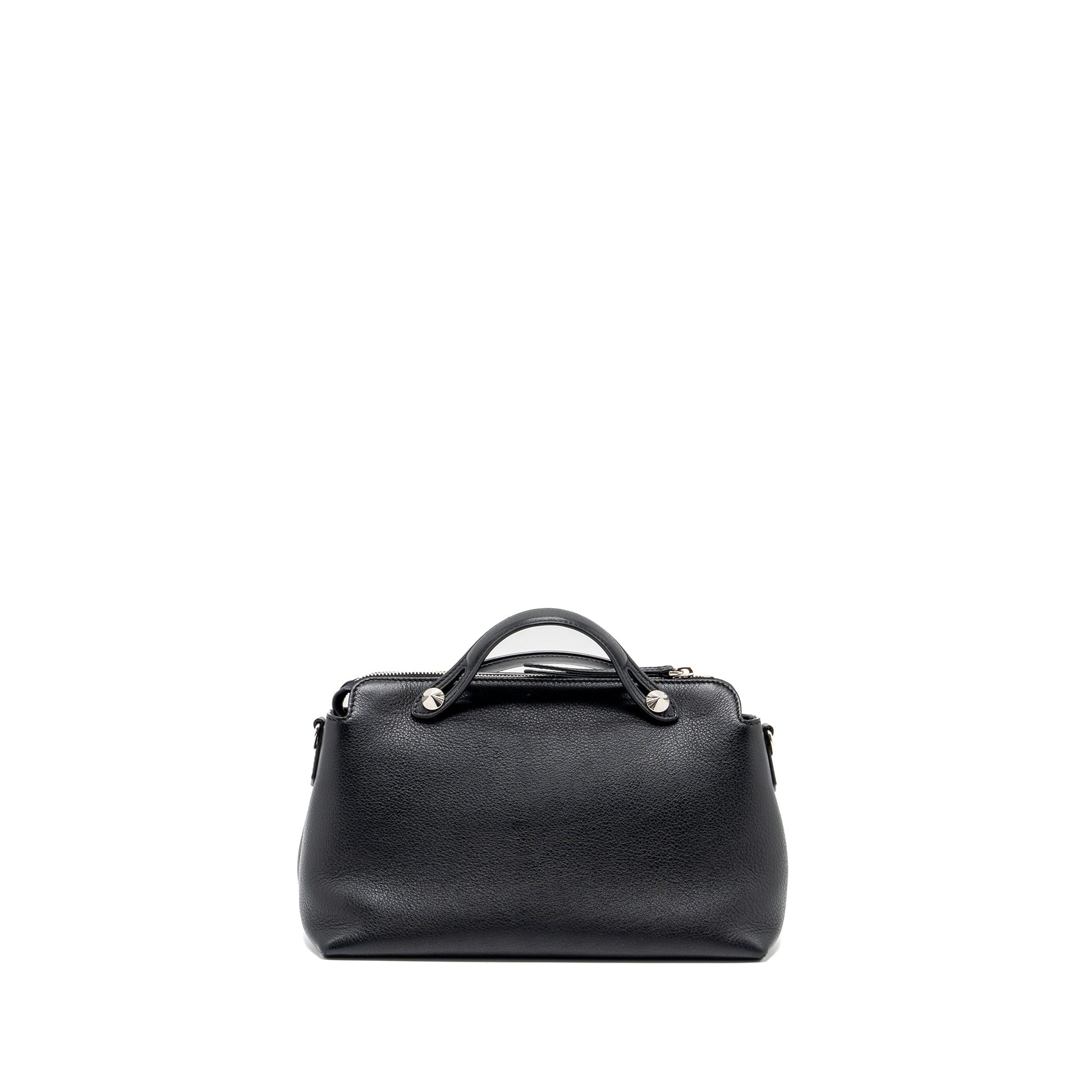 Fendi By The Way Calfskin Handbag Black Travel Bag