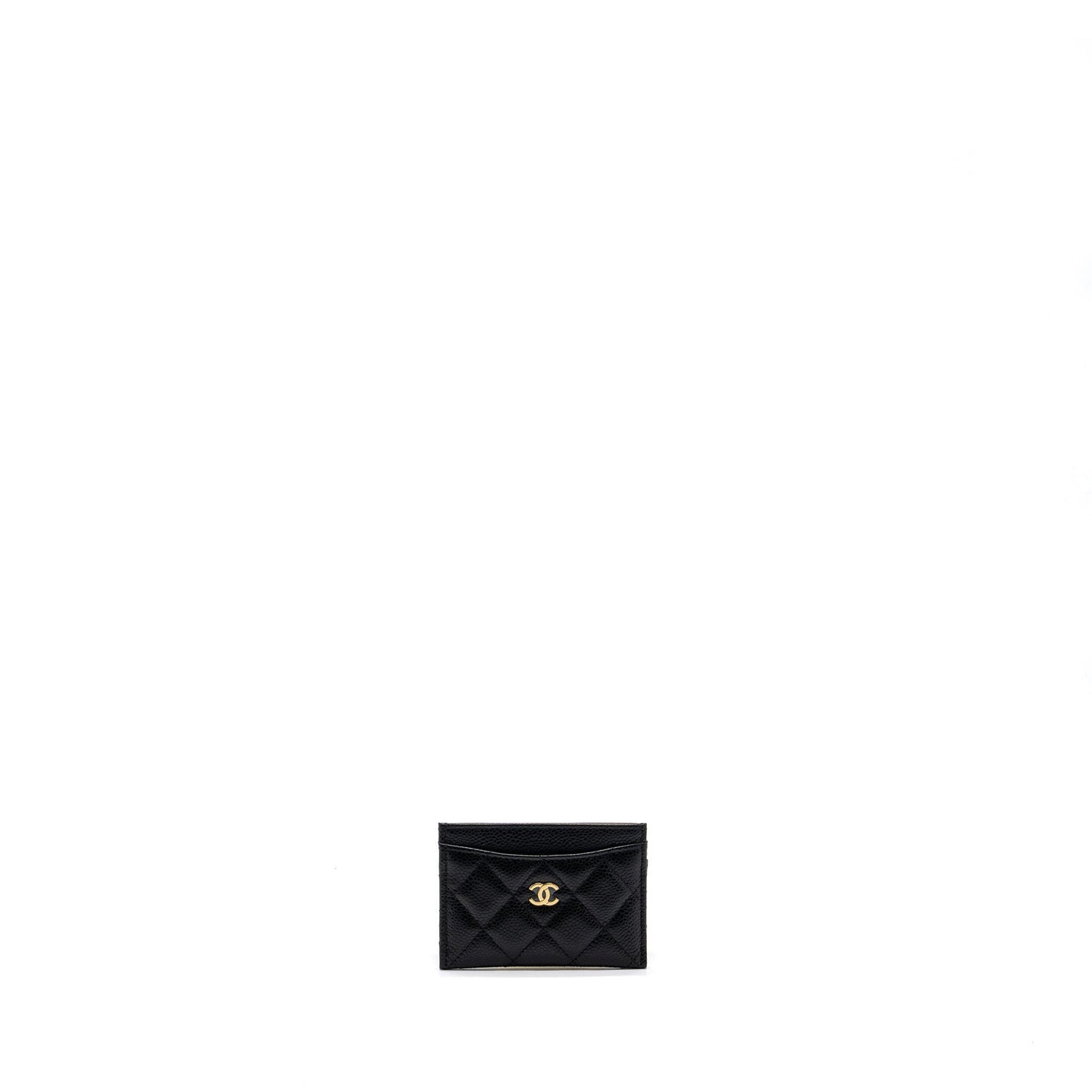 Chanel Classic Card Holder Caviar GHW microchip Black Wallet Case Microchip 3