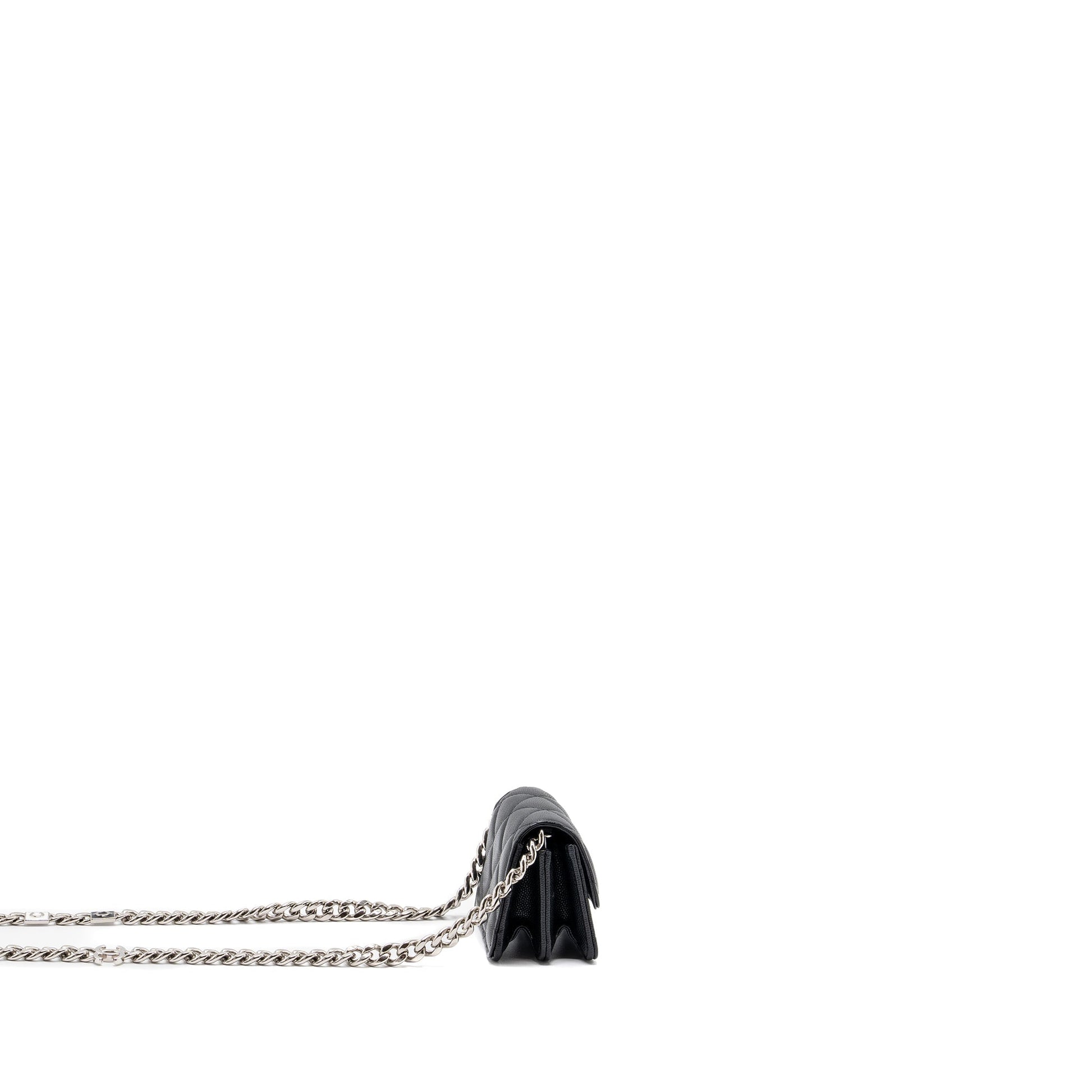 Chanel FLAP Coco Enamel CAVIAR SHW Black Shoulder Bag