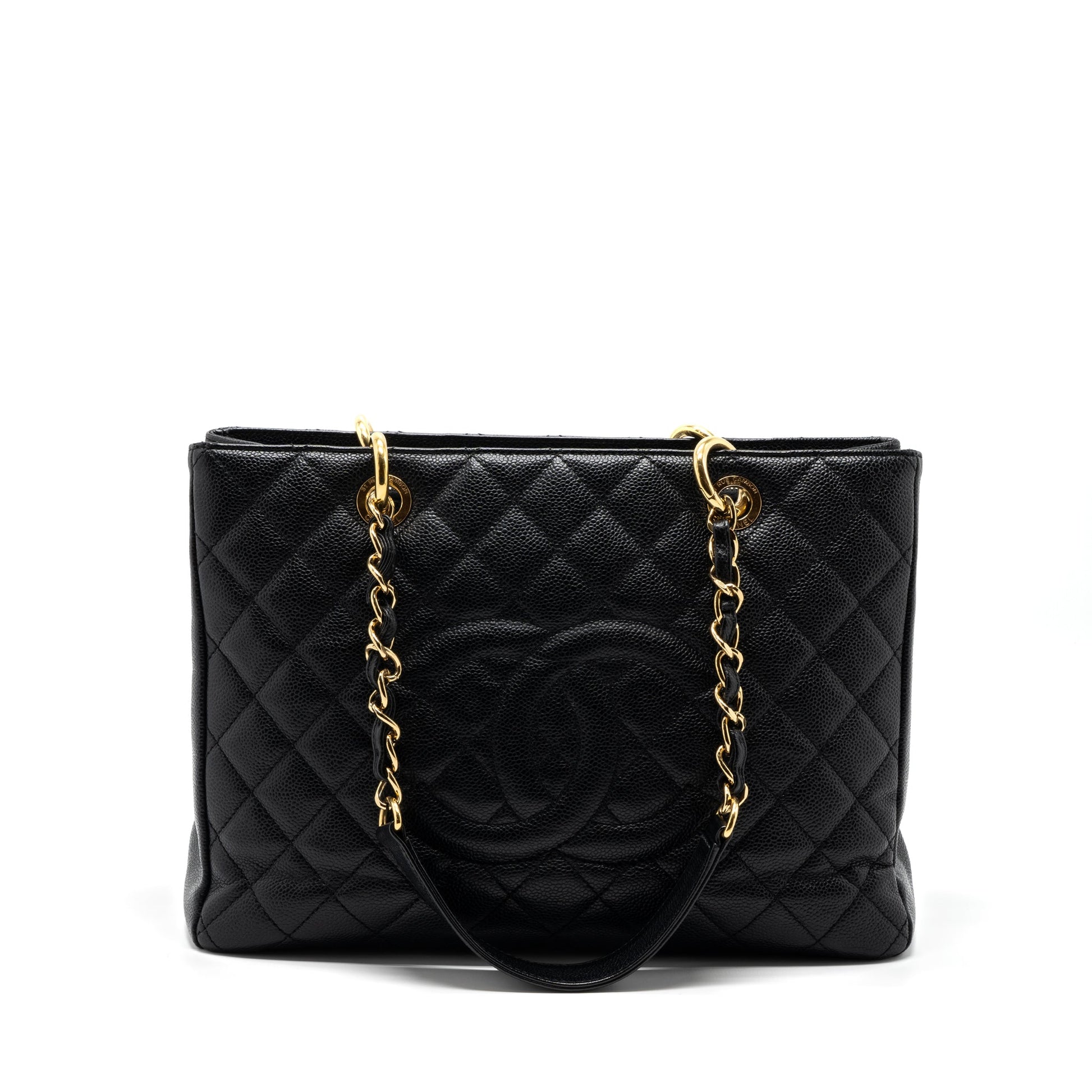 Chanel Grand Shopping Caviar GHW Black Tote Bag 11