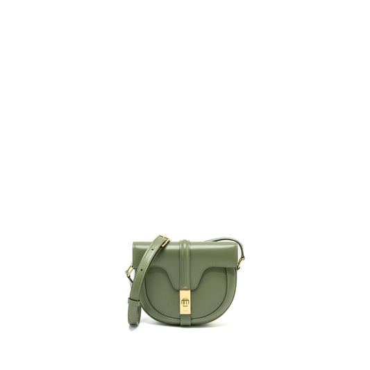 Celine Besace Purse Calfskin Light Khaki Handbag Small Travel Bag