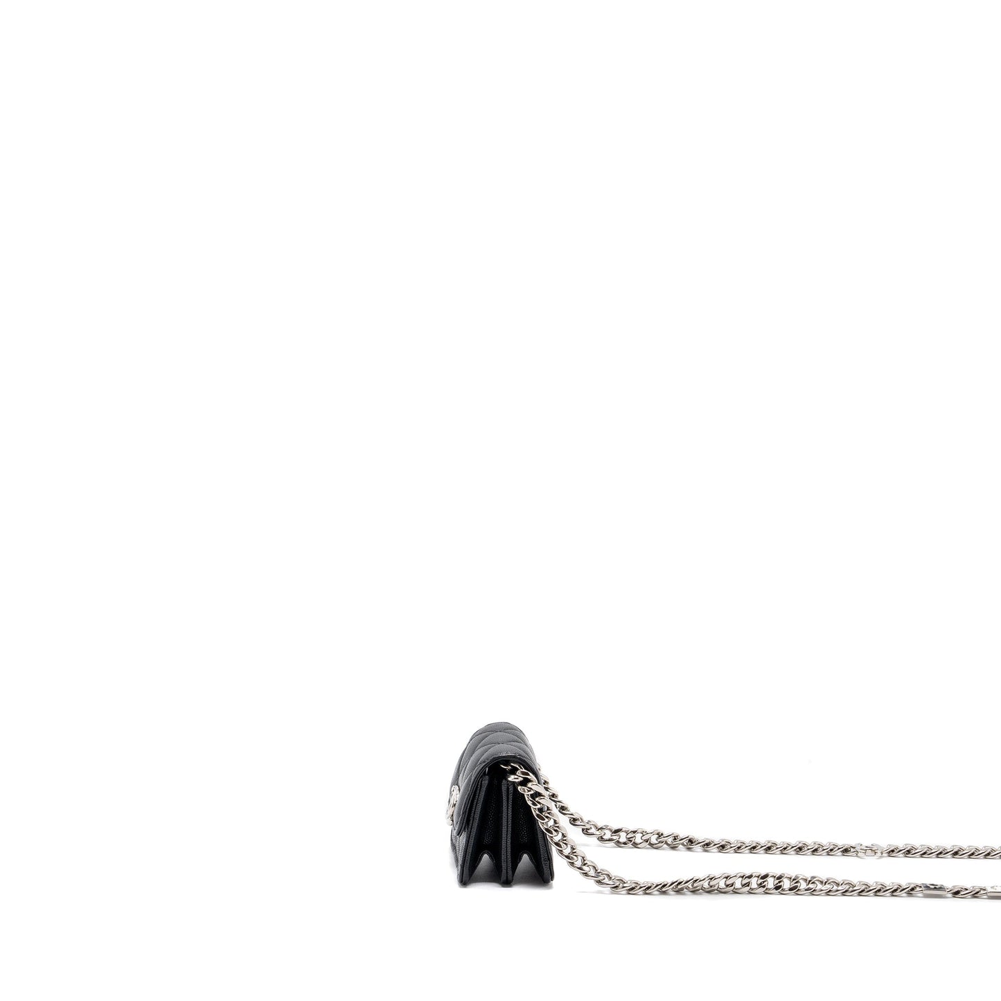 Chanel FLAP Coco Enamel CAVIAR SHW Black Shoulder Bag