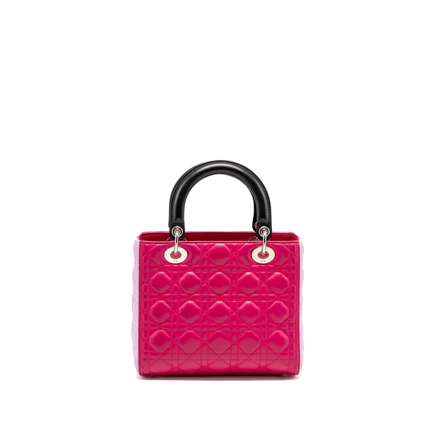 Dior Lady Lambskin Multicolour Handbag Pink Medium Travel Bag