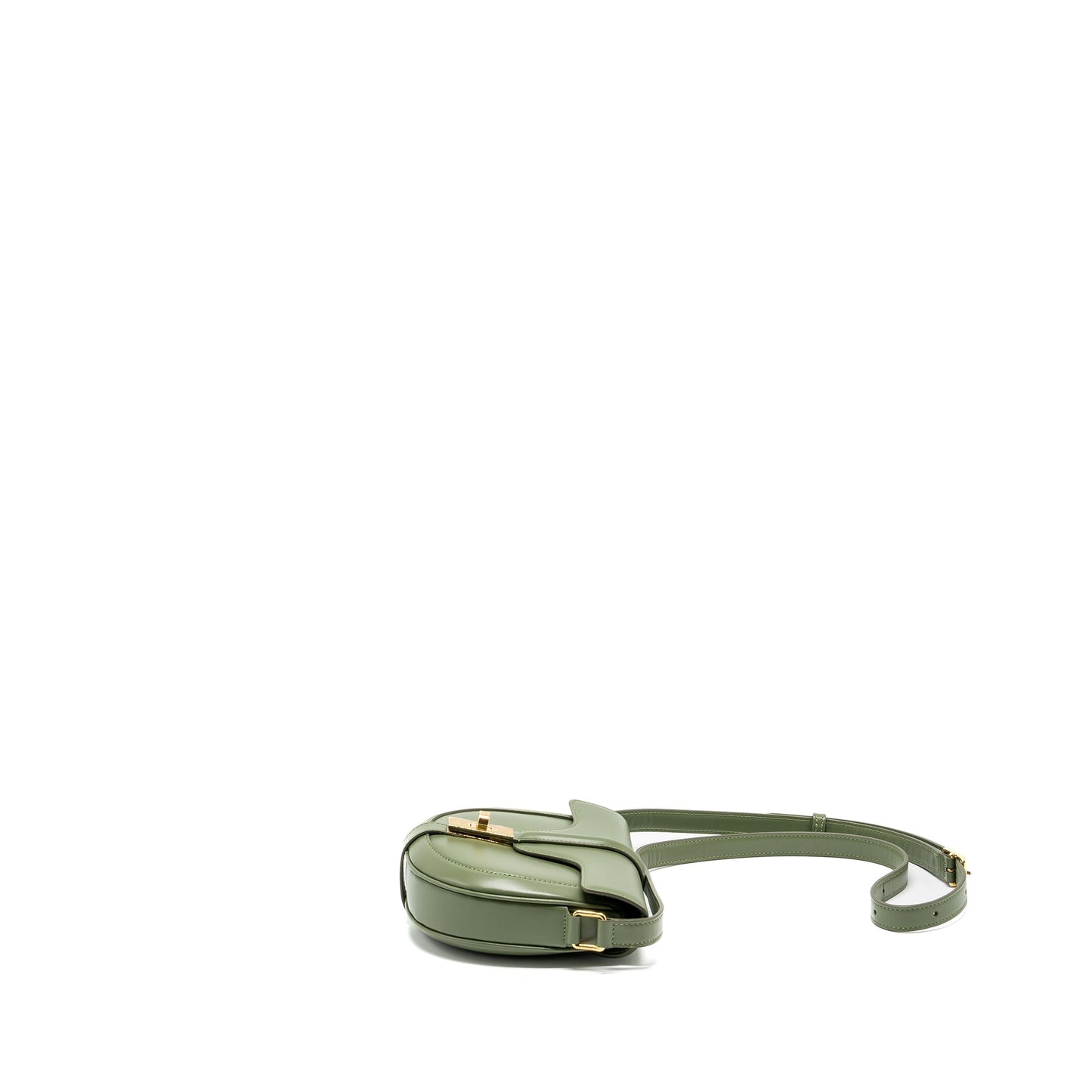 Celine Besace Purse Calfskin Light Khaki Handbag Small Travel Bag