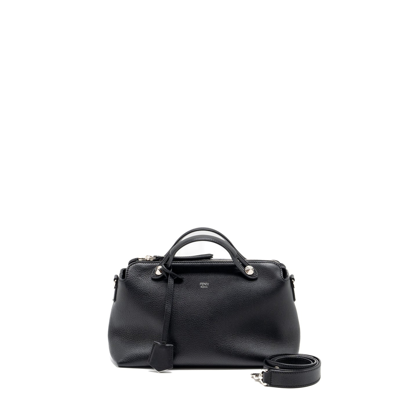 Fendi By The Way Calfskin Handbag Black Travel Bag