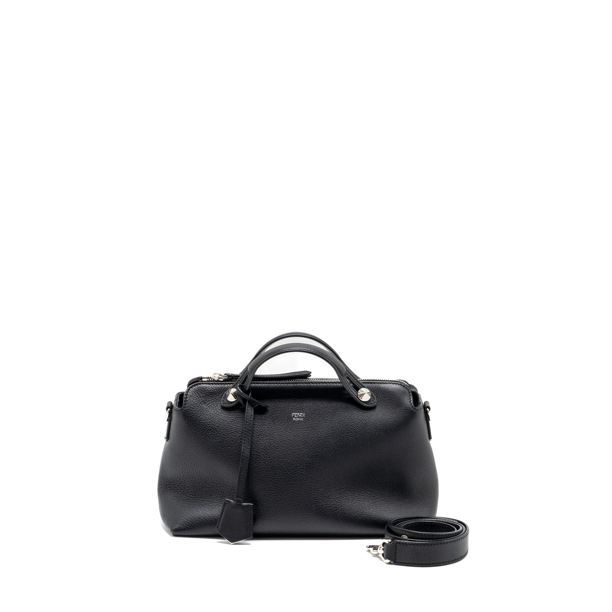 Fendi By The Way Calfskin Handbag Black Travel Bag