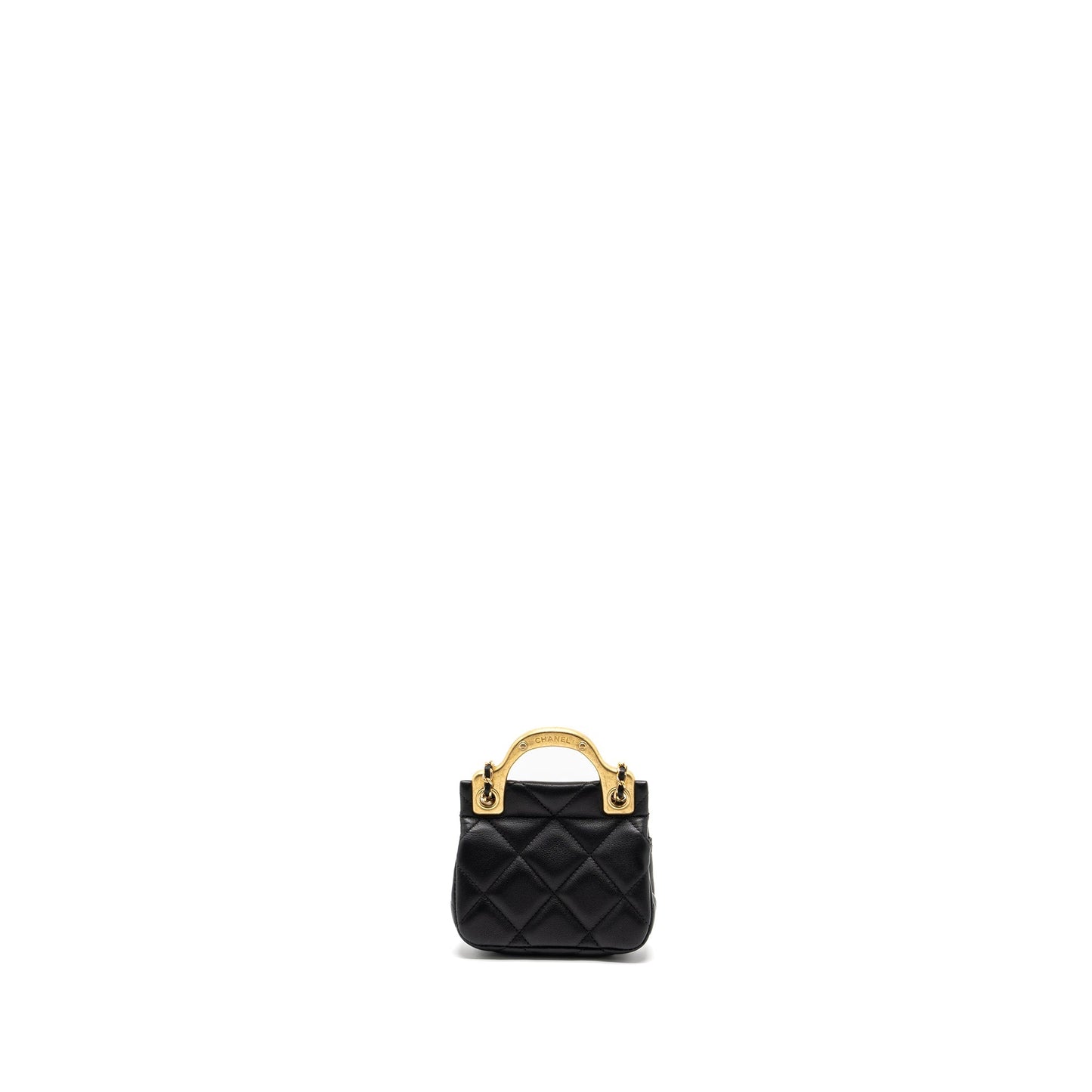 Chanel 21K Flap Calfskin Brushed GHW Black Shoulder Bag