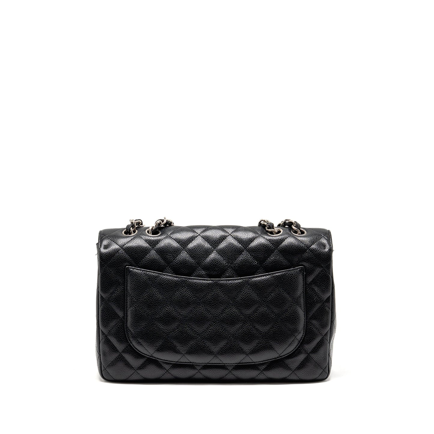 Chanel Jumbo Classic Single Flap Caviar SHW Black Shoulder Bag