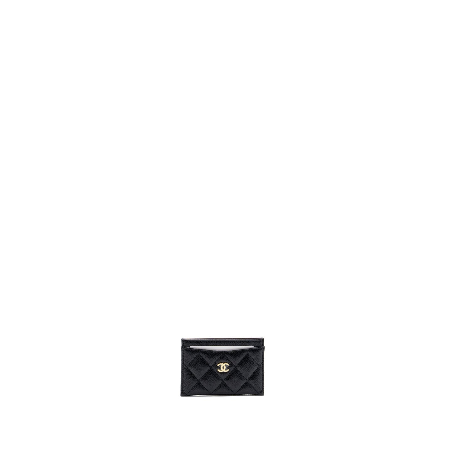 Chanel classic card holder caviar GHW microchip Black Wallet Case Ghw Microchip