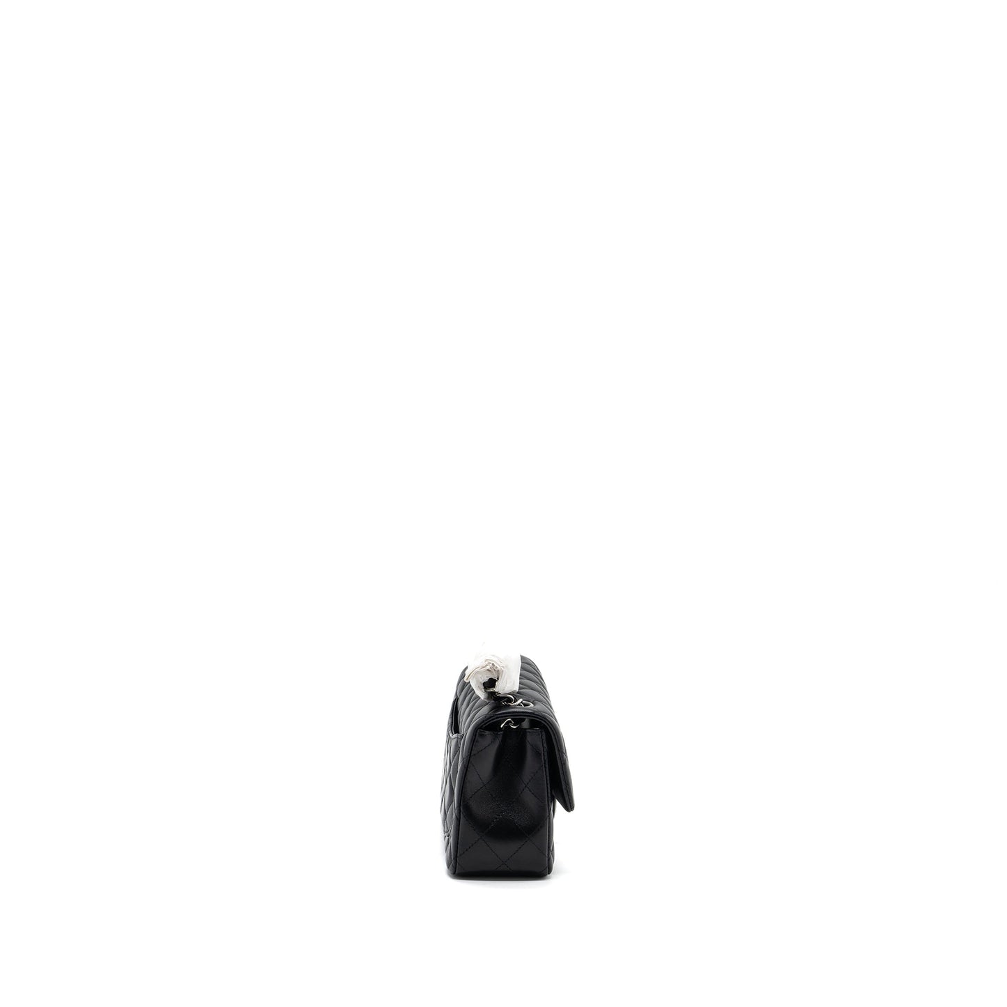 Chanel rectangular flap lambskin SHW Microchip Black Shoulder Bag Microchip 1