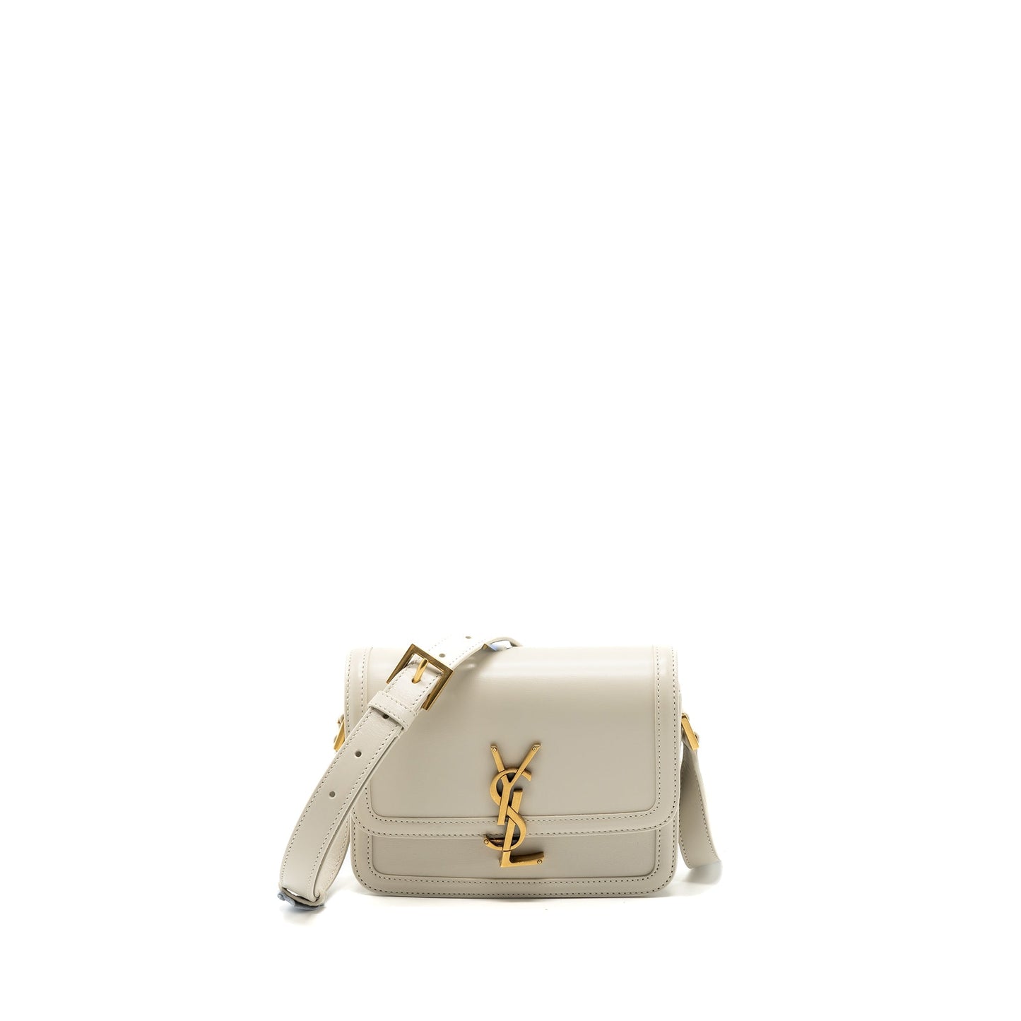YSL Saint Laurent Saint Laurent Solferino Satchel Crossbody Purse White Small Crossbody Bag