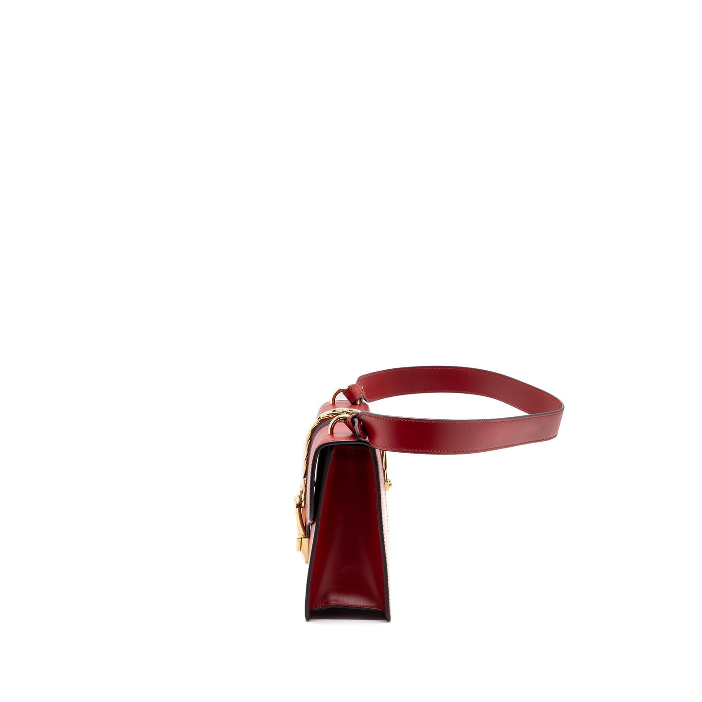 Gucci Sylvie Shoulder Bag Calfskin Red