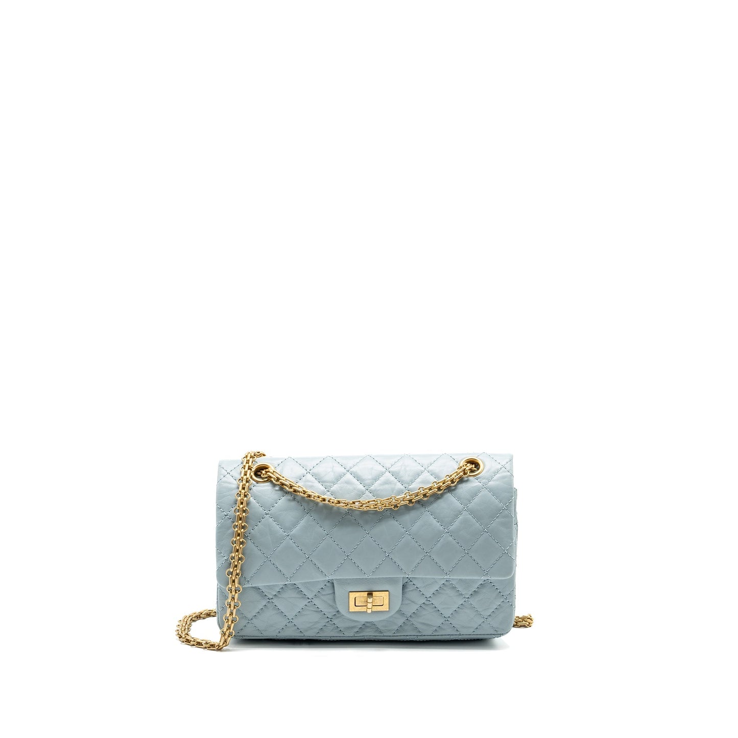 Chanel 2.55 226 reissue double flap calfskin Blue Small Shoulder Bag