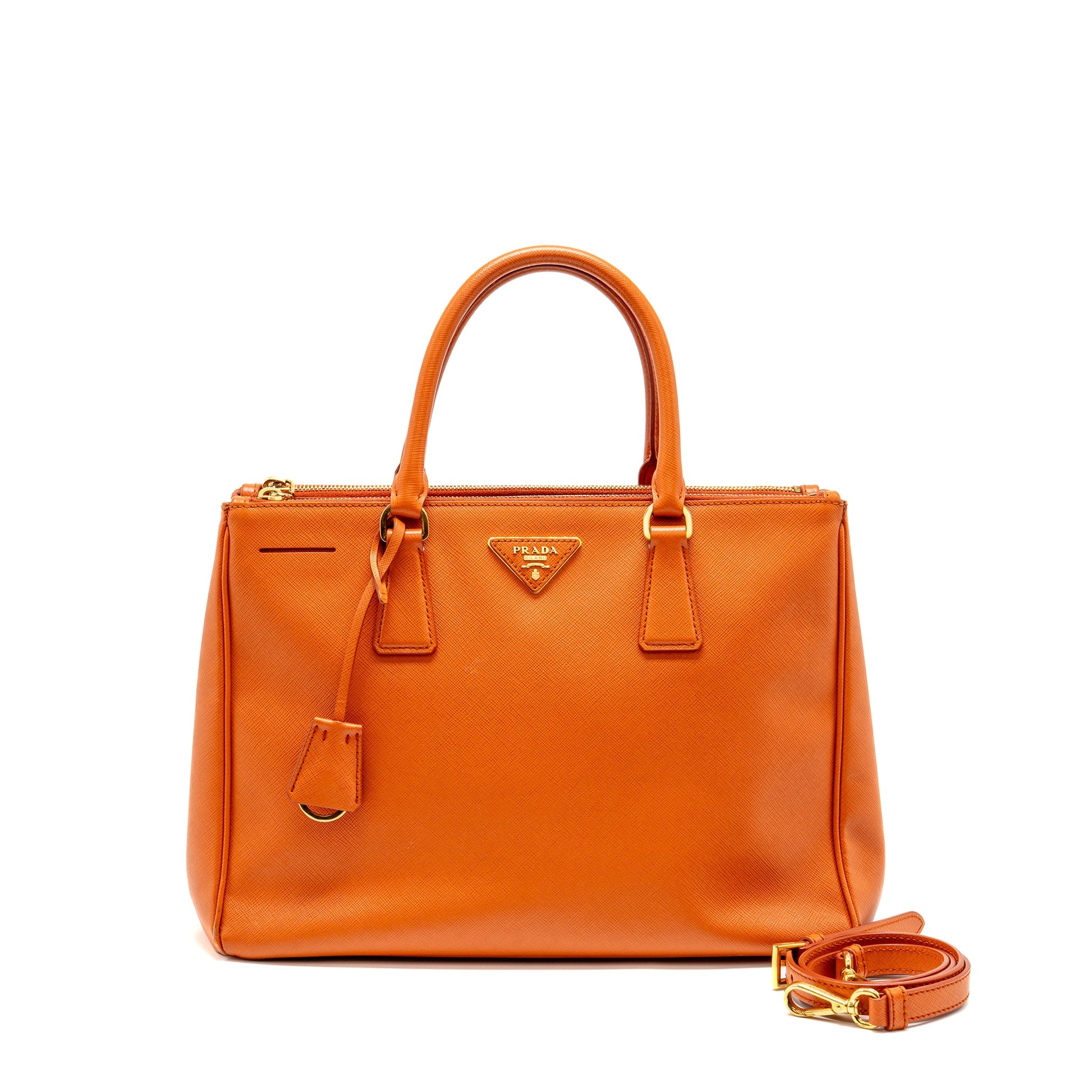 Saffiano Tote Purse Orange Handbag Leather Large Tote Bag