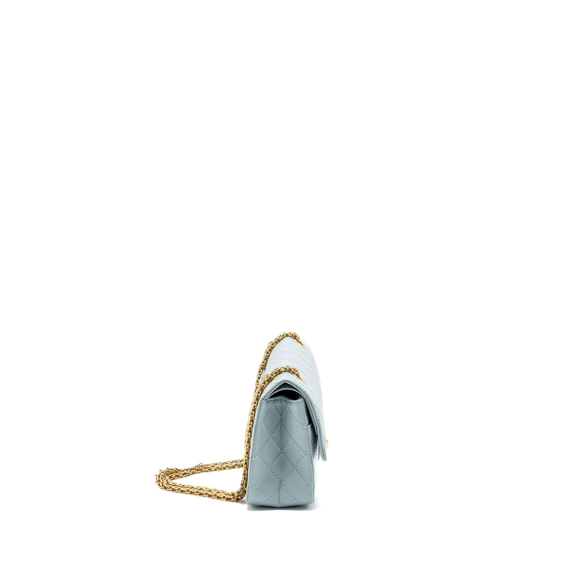 Chanel 2.55 226 reissue double flap calfskin Blue Small Shoulder Bag