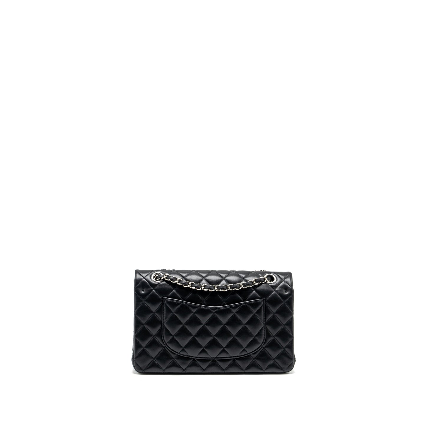 Chanel Classic Double Flap Lambskin SHW Black Shoulder Bag Shw 1