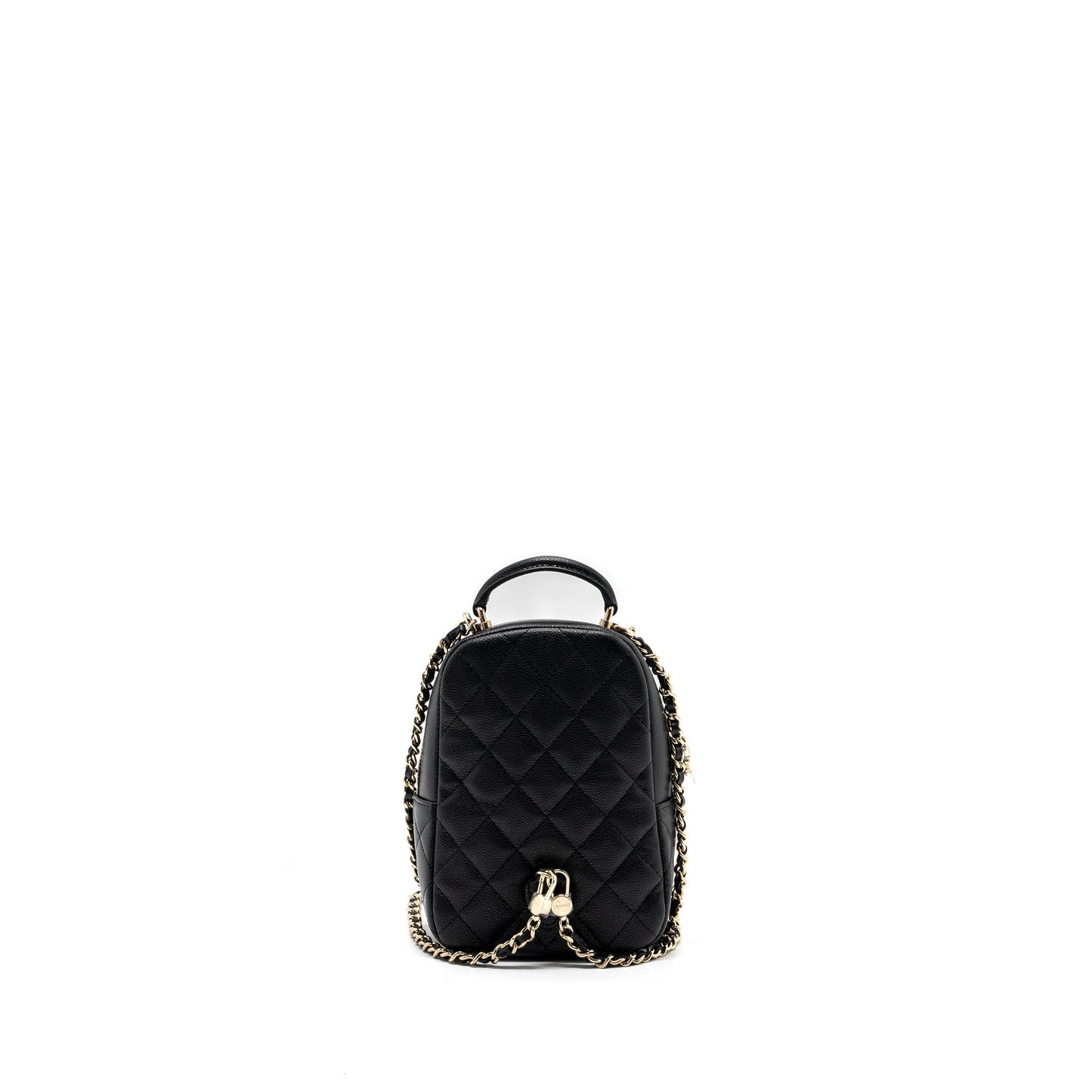 Chanel 24C backpack caviar LGHW microchip Black Crossbody Bag